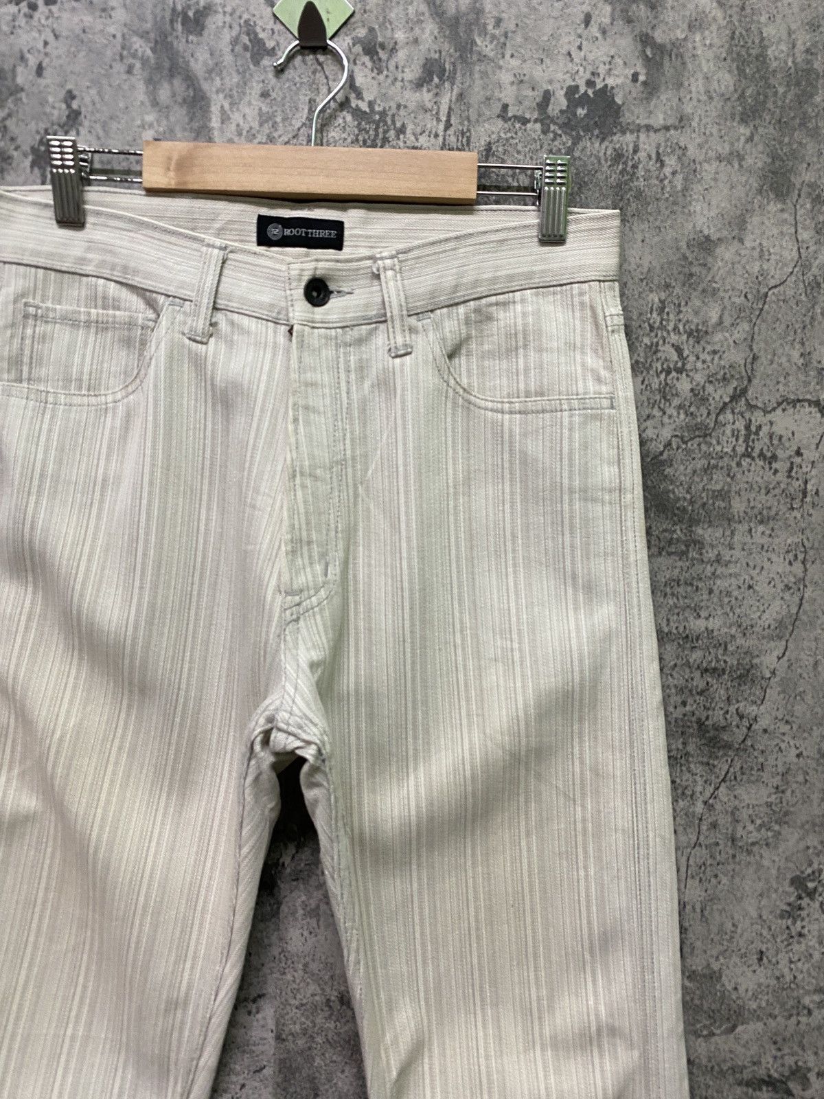 Designer × Japanese Brand Japan Made ROOT THREE Hickory Pinstriped Pants Size US 29 - 5 Thumbnail
