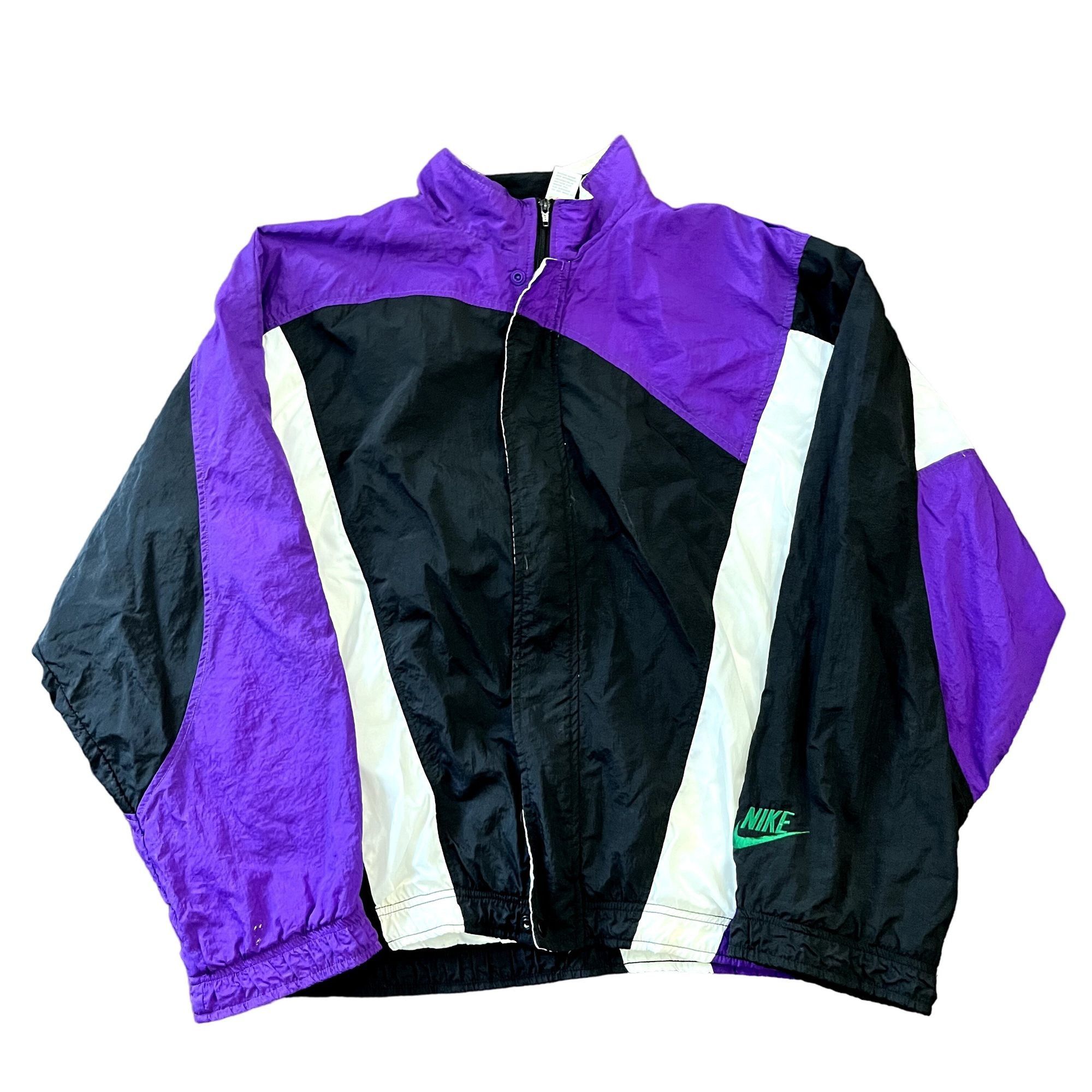 Purple and black nike windbreaker clearance