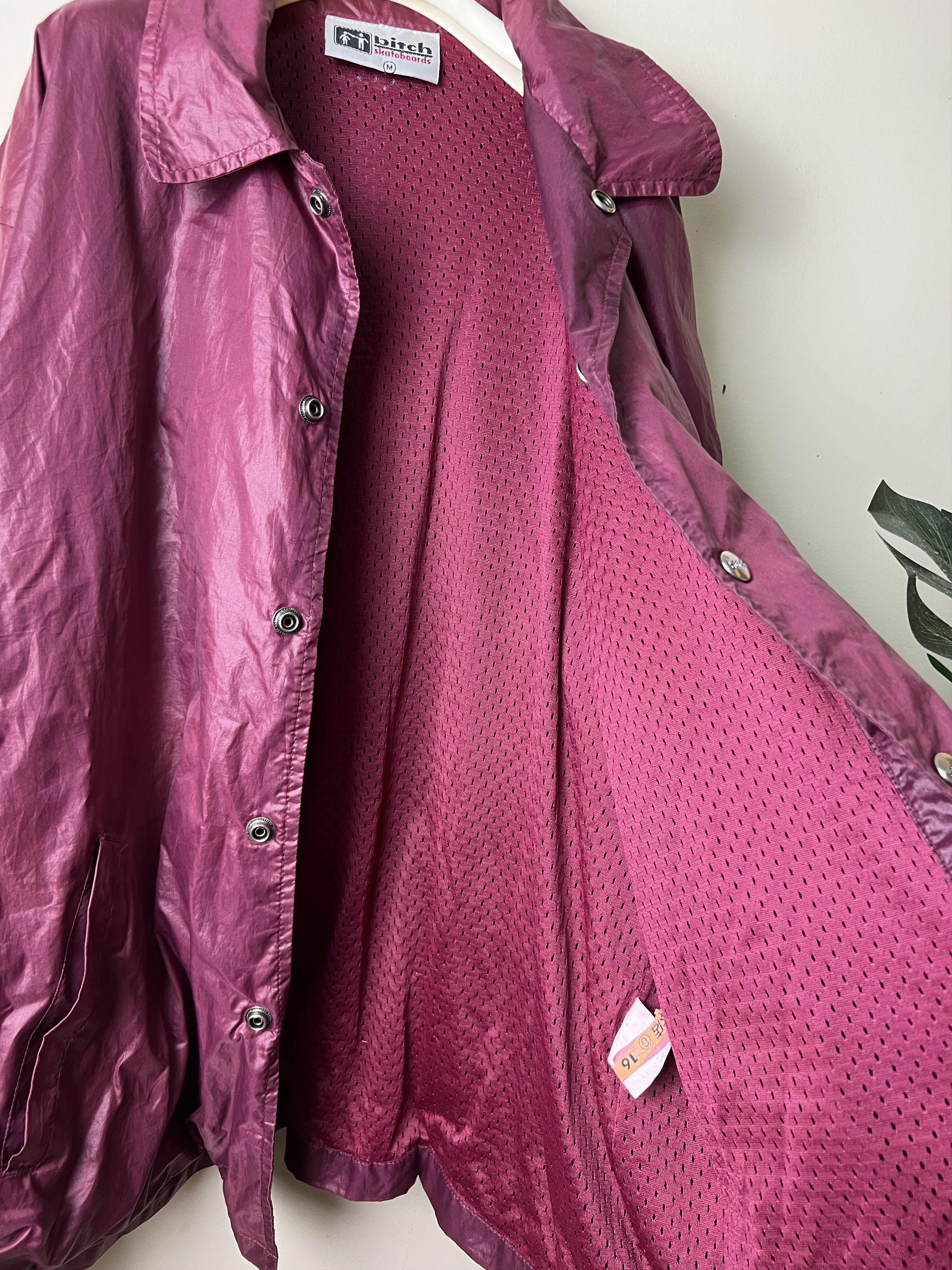Girl Skateboards 🔥Maroon Vintage Bitch Skateboards Button Jackets Size US L / EU 52-54 / 3 - 11 Thumbnail