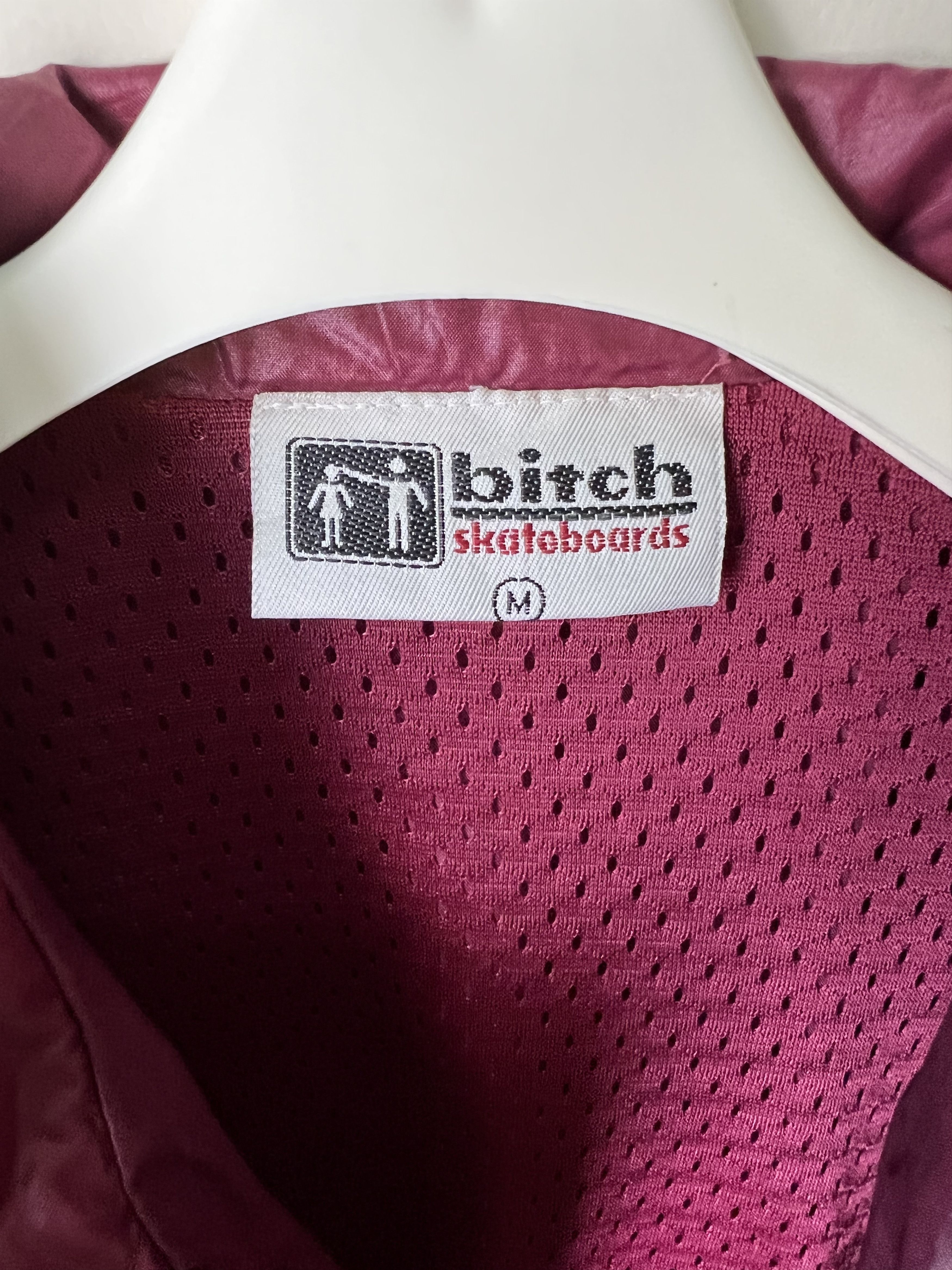 Girl Skateboards 🔥Maroon Vintage Bitch Skateboards Button Jackets Size US L / EU 52-54 / 3 - 12 Thumbnail