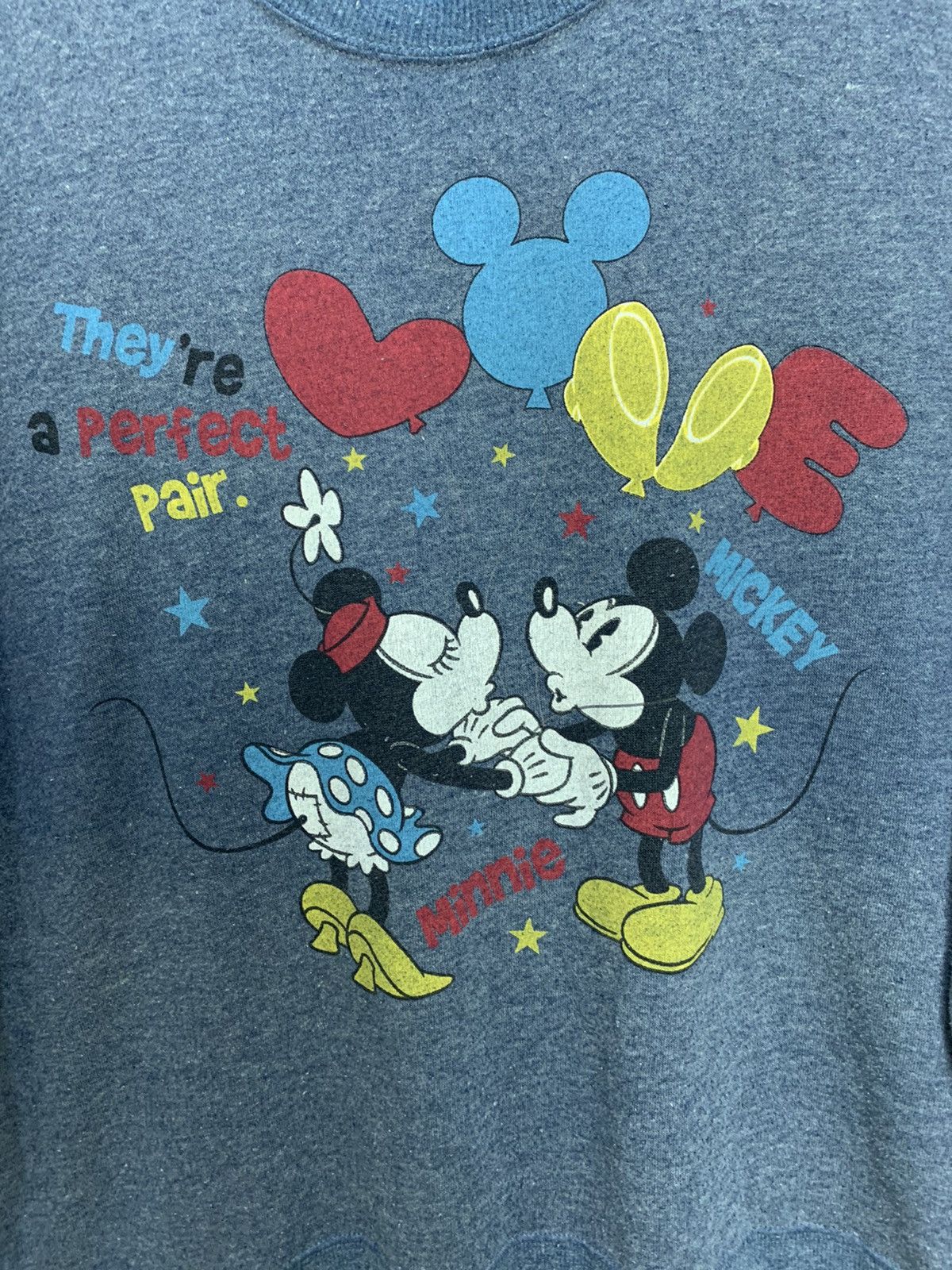 Disney × Japanese Brand × Mickey Mouse DISNEY MICKEY MOUSE MINNIE BigLogo Graphic Print Sweatshirt Size US M / EU 48-50 / 2 - 7 Thumbnail