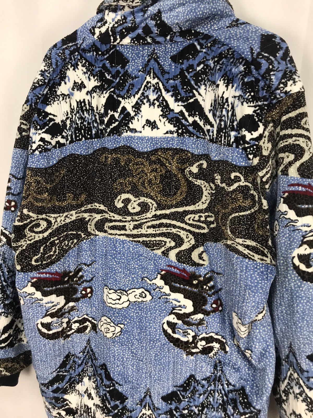 Japanese Brand × Other Hoka-hoka art fullprint velvet button up kimono style jacket Size US XL / EU 56 / 4 - 8 Thumbnail