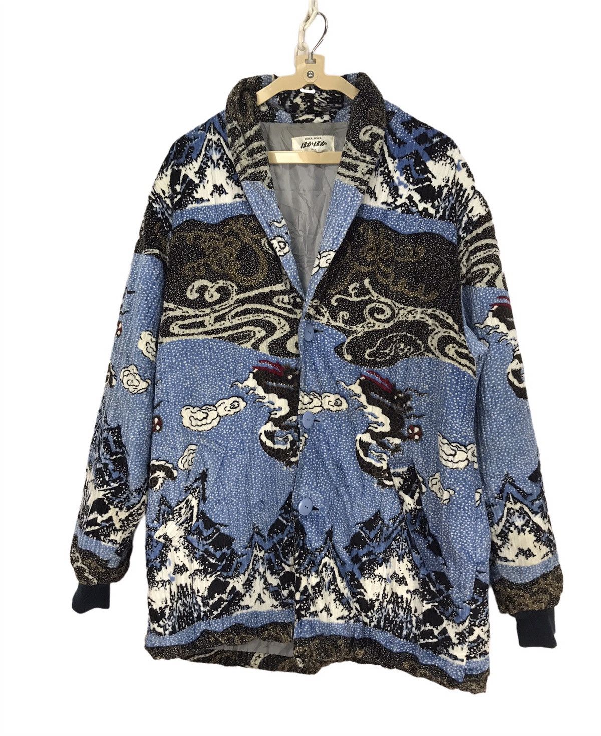 Japanese Brand × Other Hoka-hoka art fullprint velvet button up kimono style jacket Size US XL / EU 56 / 4 - 1 Thumbnail