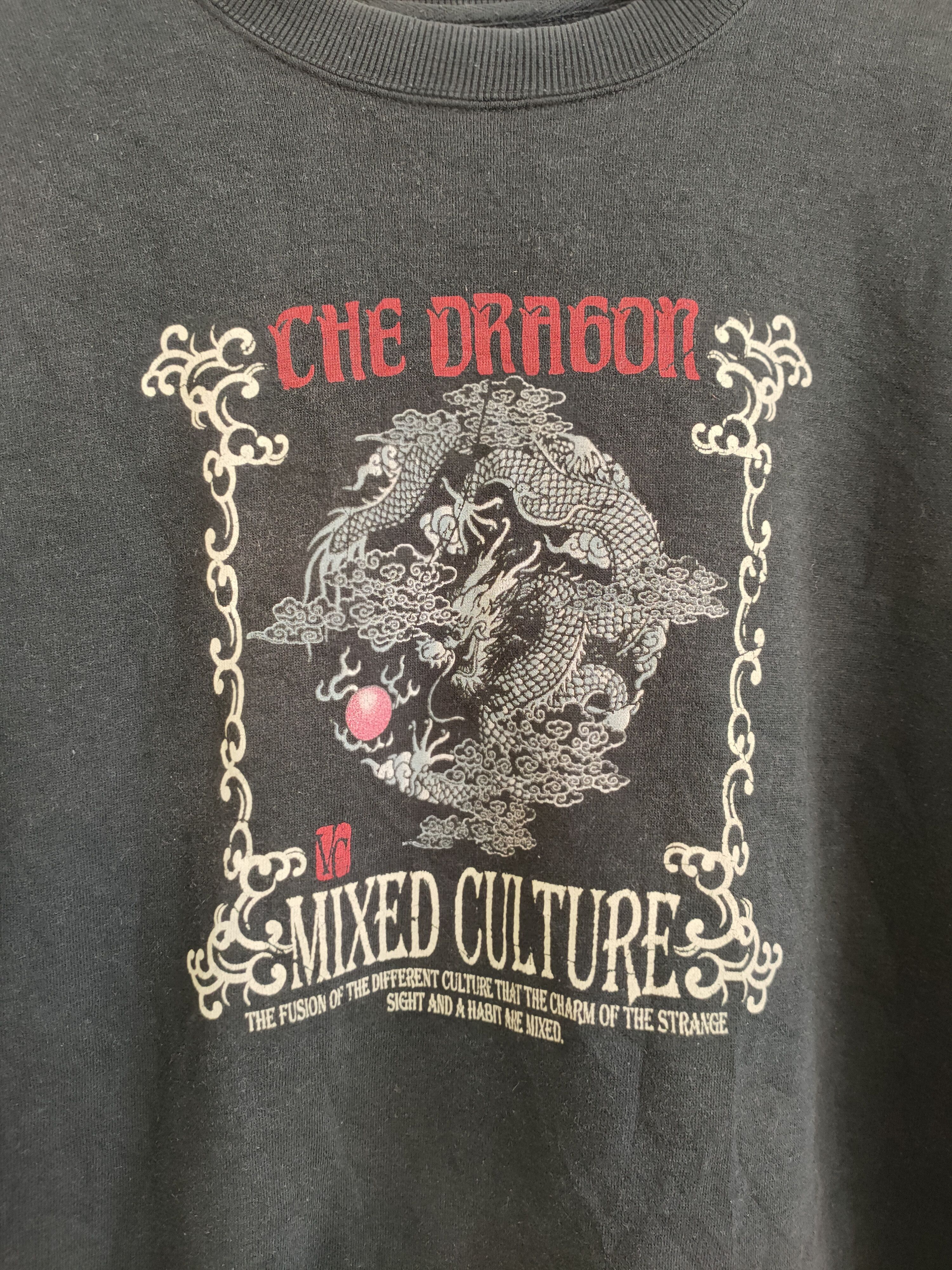 Vintage Che Dragon Mixed Culture pullover Sweatshirt
