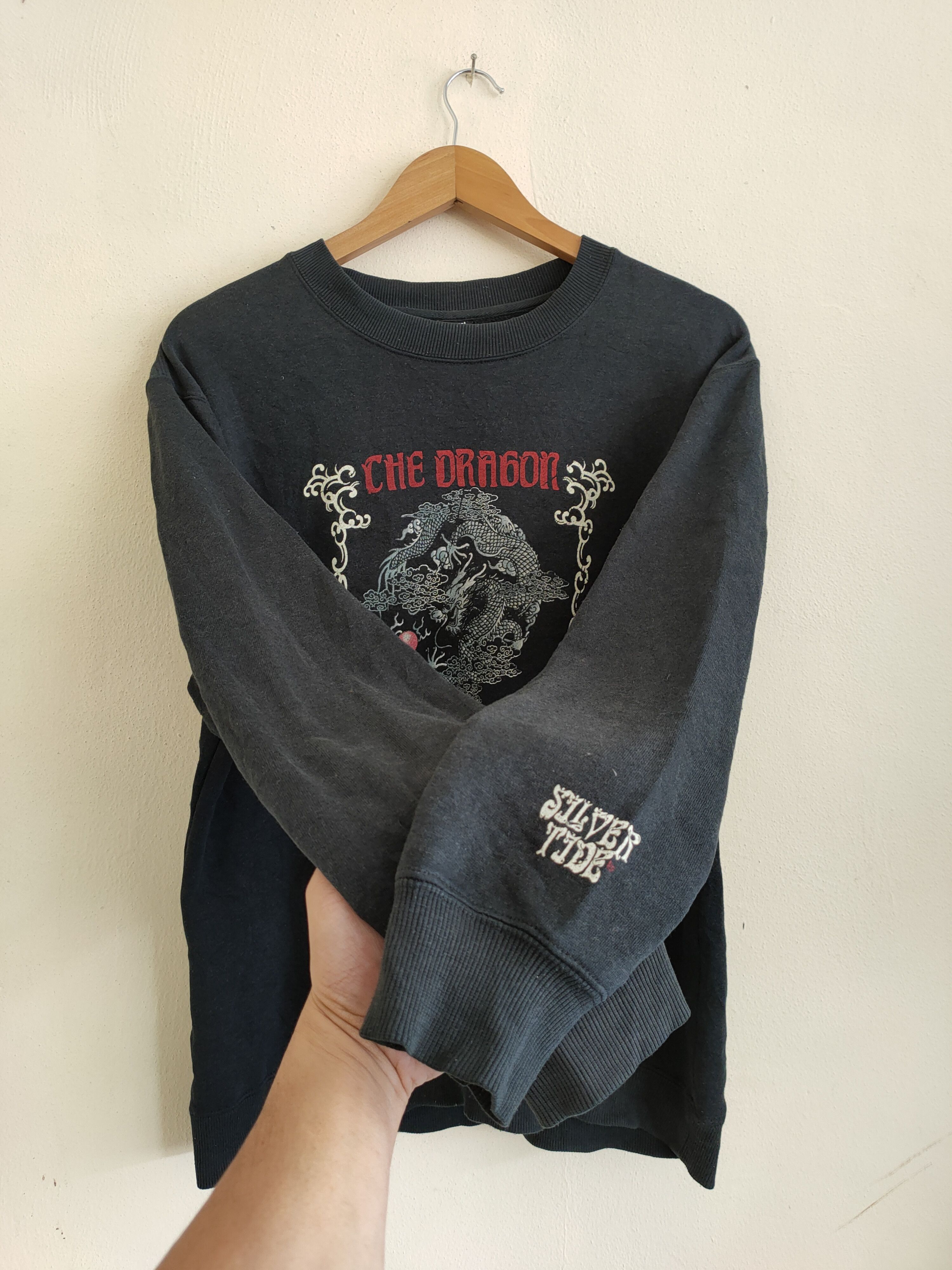 Vintage Che Dragon Mixed Culture pullover Sweatshirt
