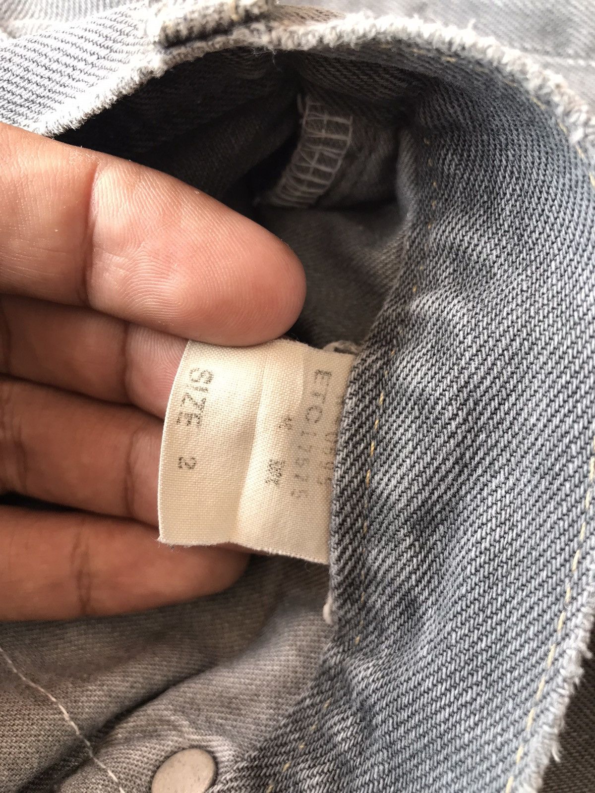 Japanese Brand RNA SLANG Japan Made Grey Tie-Dye Denim Jeans Size US 29 - 10 Thumbnail