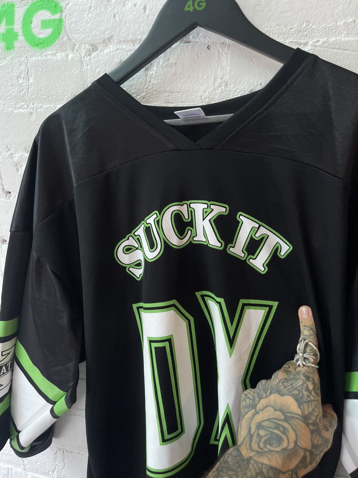 Vintage × WWF Vintage 2000s WWF SUCK IT 69 ! DEGENERATION X Jersey Shirt Size US XXL / EU 58 / 5 - 4 Thumbnail