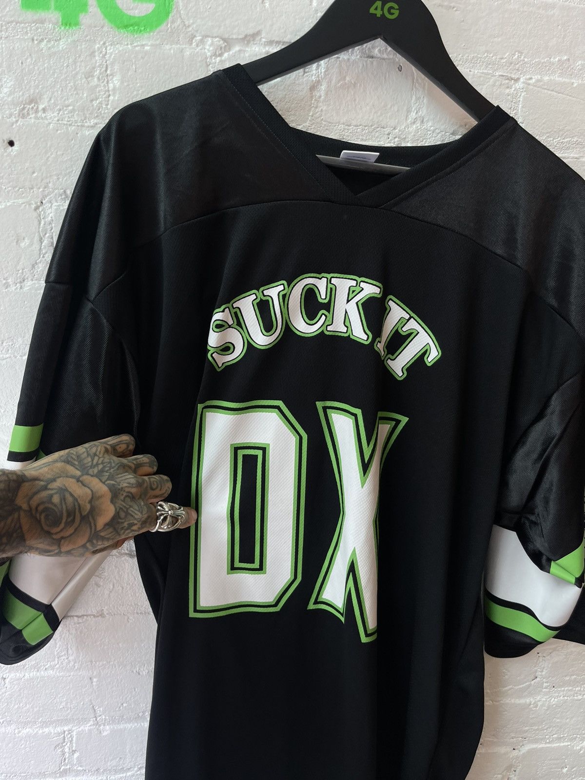 Image of Vintage 2000S Wwf Suck It 69 ! Degeneration X Jersey Shirt in Black, Men's (Size 2XL)