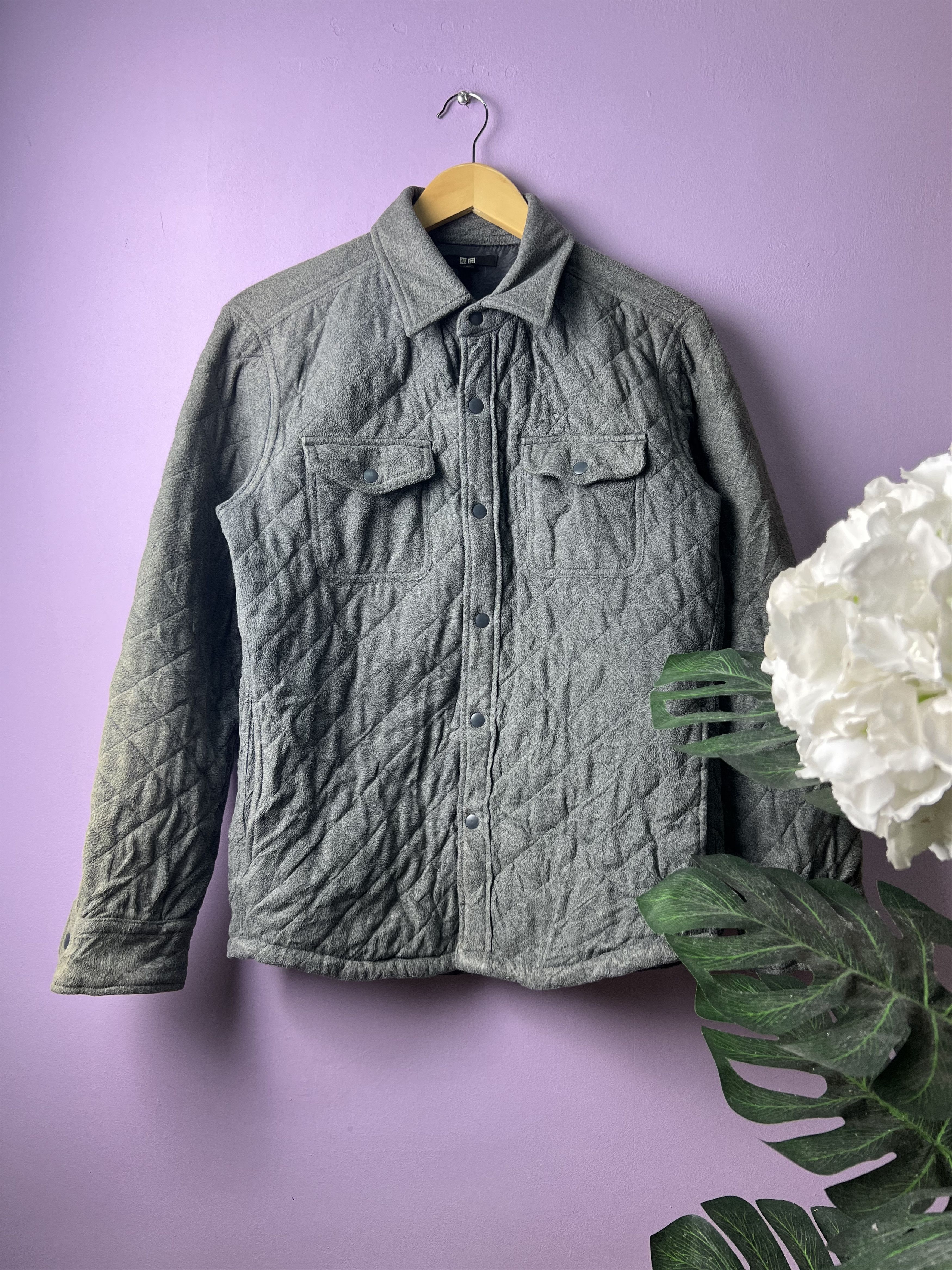 Japanese Brand 🔥Sun Faded Uniqlo Quilted Jackets Size US S / EU 44-46 / 1 - 1 Thumbnail
