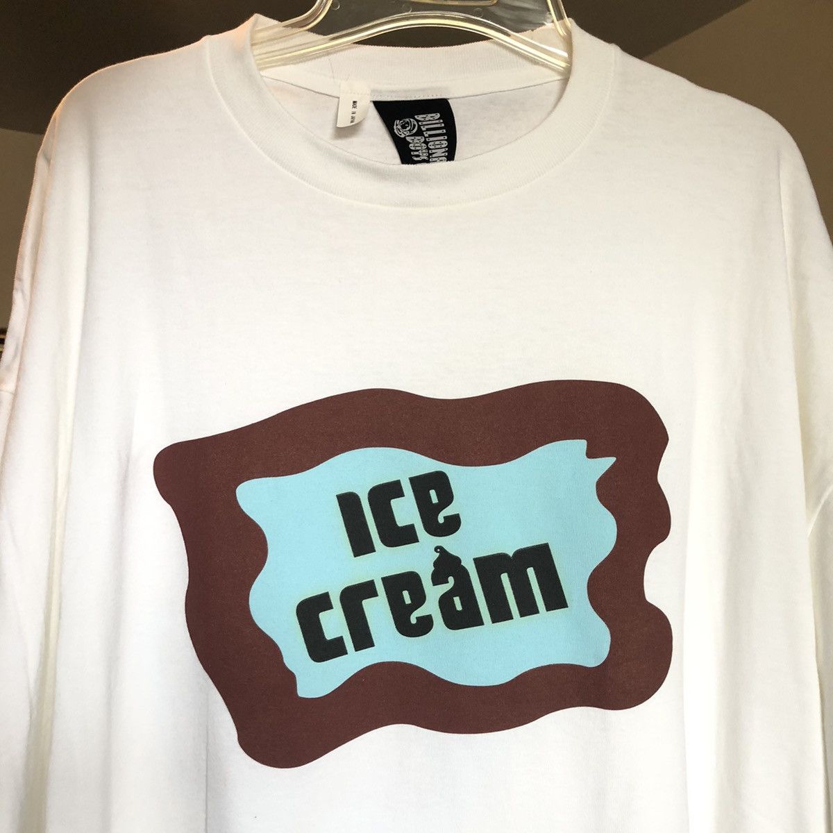 image of Og Billionaire Boys Club Ice Cream Popsicle Classic Logo Tee in White/Blue/Burgundy (Size 2XL)