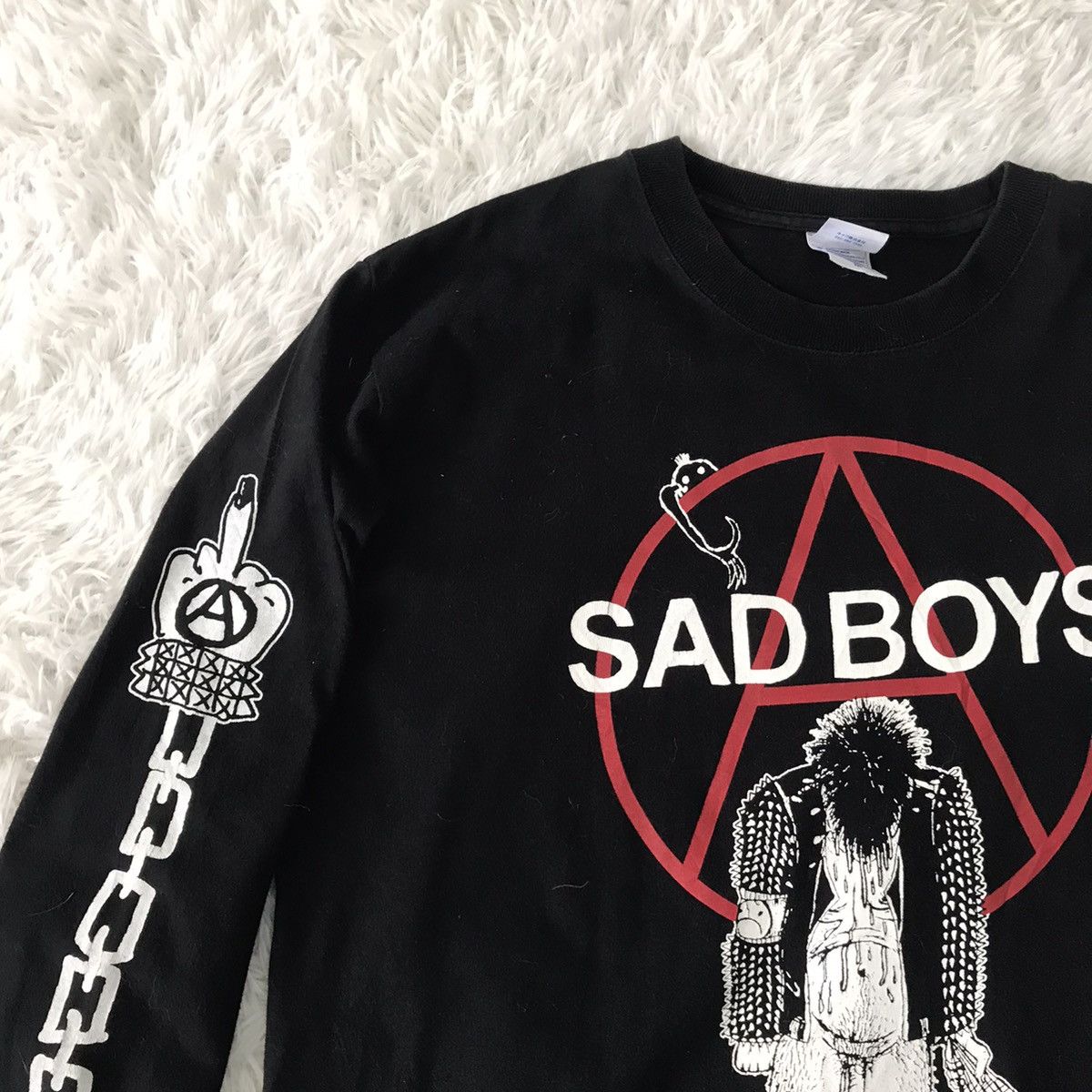 Sad Boys 💥Steals💥Rare Sad Boys Printed Sex Long Sleeve Tee Size US M / EU 48-50 / 2 - 6 Thumbnail