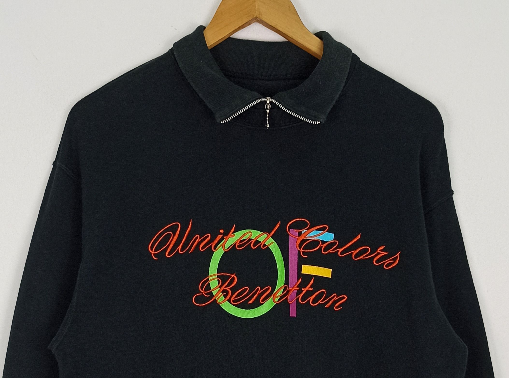 United Colors Of Benetton United Colour of Benetton Sweatshirt Logo embroidery (c40) Size US L / EU 52-54 / 3 - 2 Thumbnail