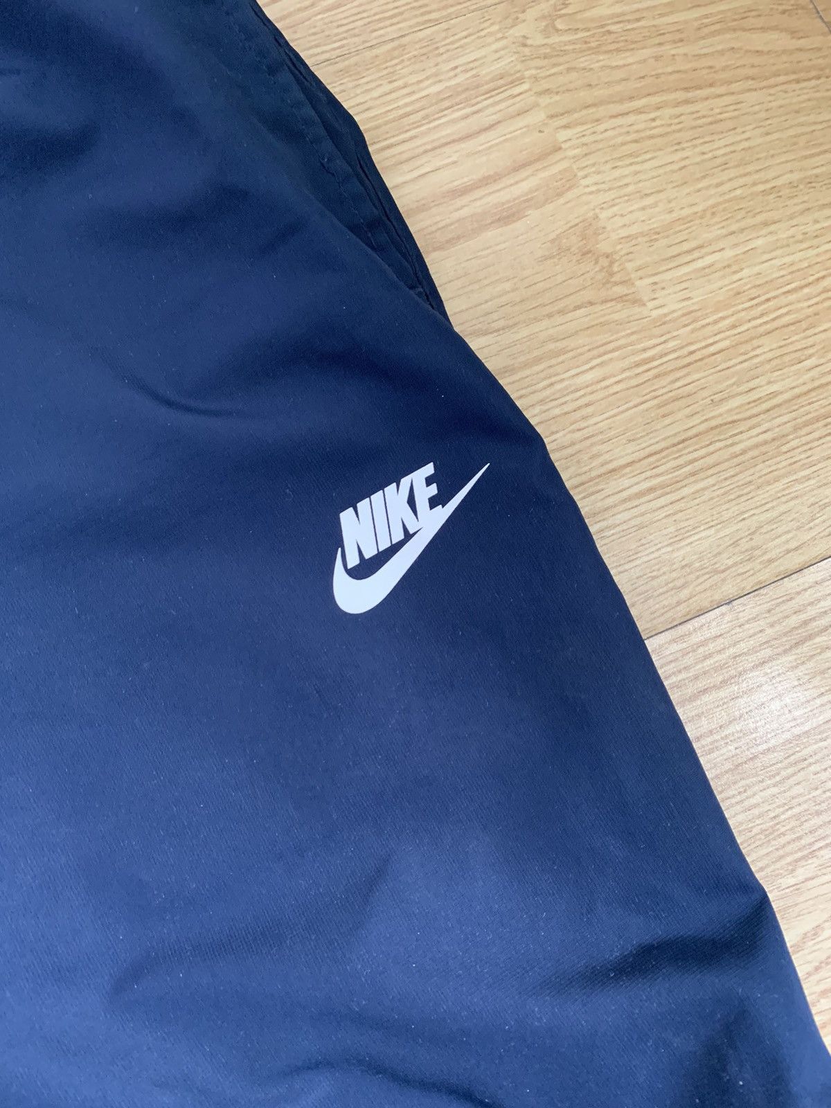 Nike × Vintage Vintage Nike Navy Track Pants Swoosh Drill Size US 32 / EU 48 - 3 Thumbnail