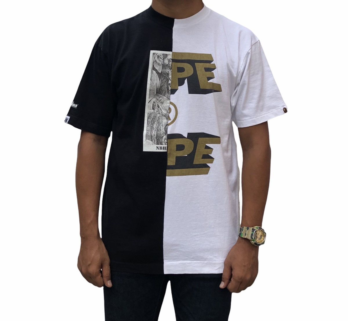 レビュー高評価のおせち贈り物 Neighborhood × Bape Bape Grailed | Tee Split Neighbourhood x トップス