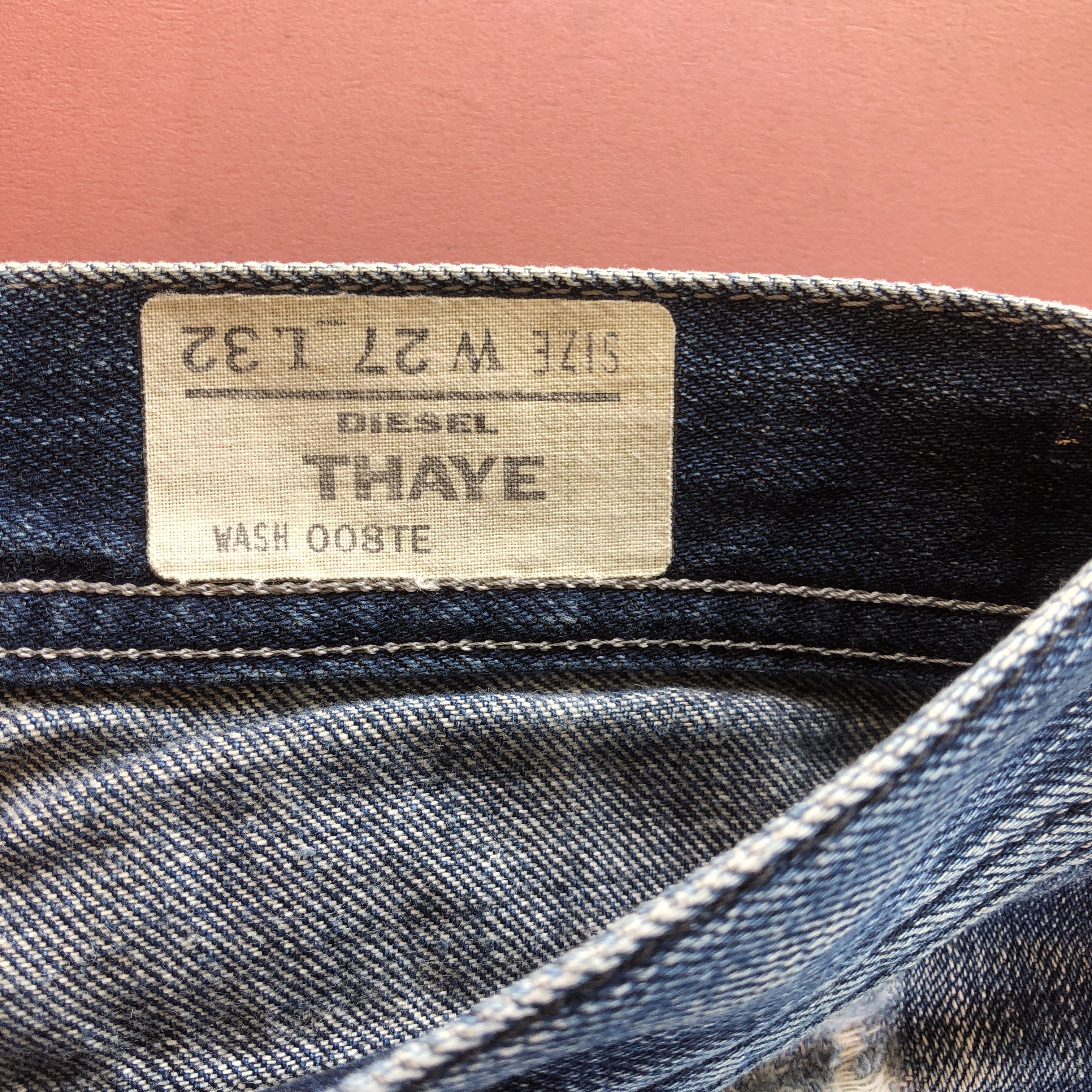 Diesel Vintage Diesel Distressed Faded Jeans Light Wash Denim Size 28" / US 6 / IT 42 - 11 Thumbnail