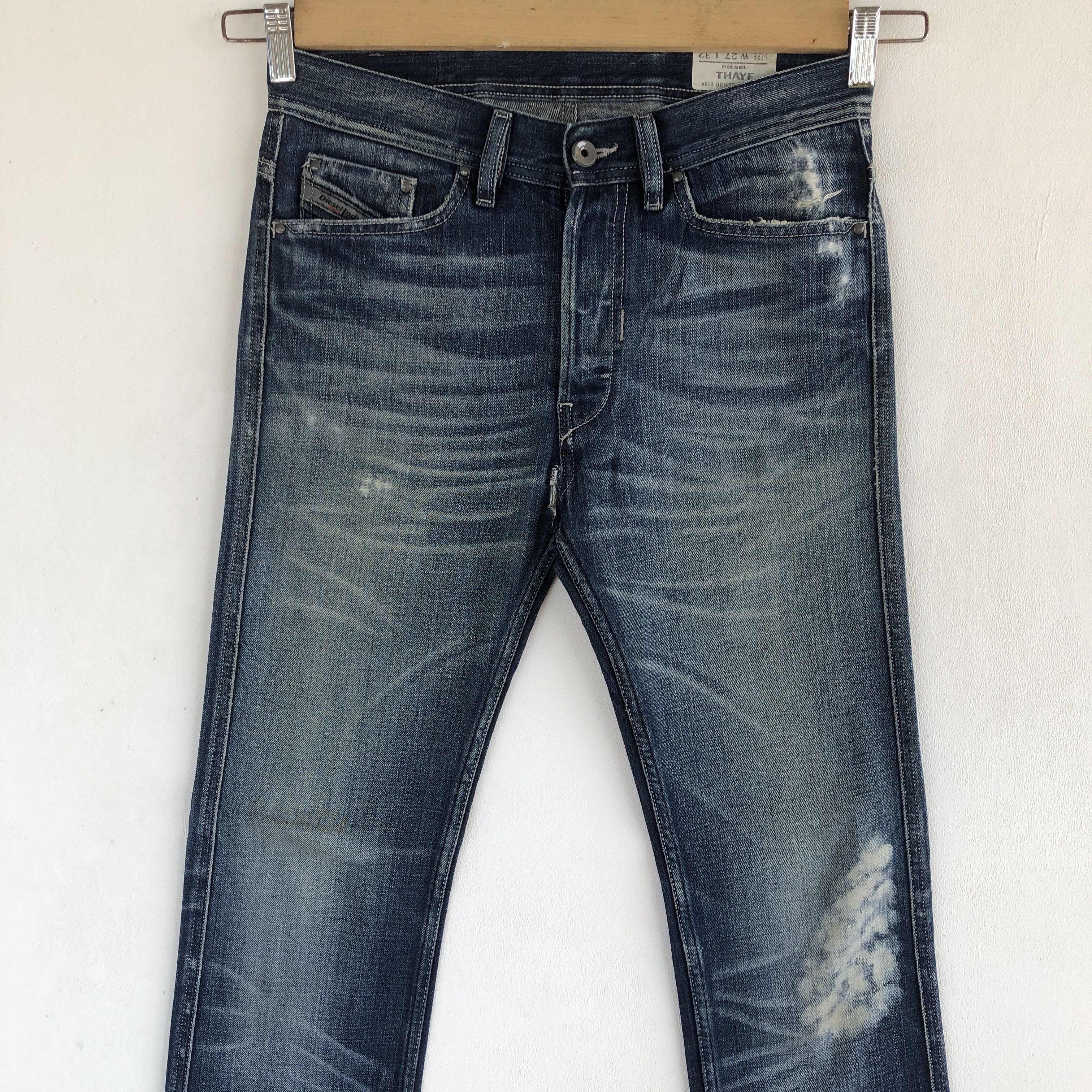 Diesel Vintage Diesel Distressed Faded Jeans Light Wash Denim Size 28" / US 6 / IT 42 - 5 Thumbnail