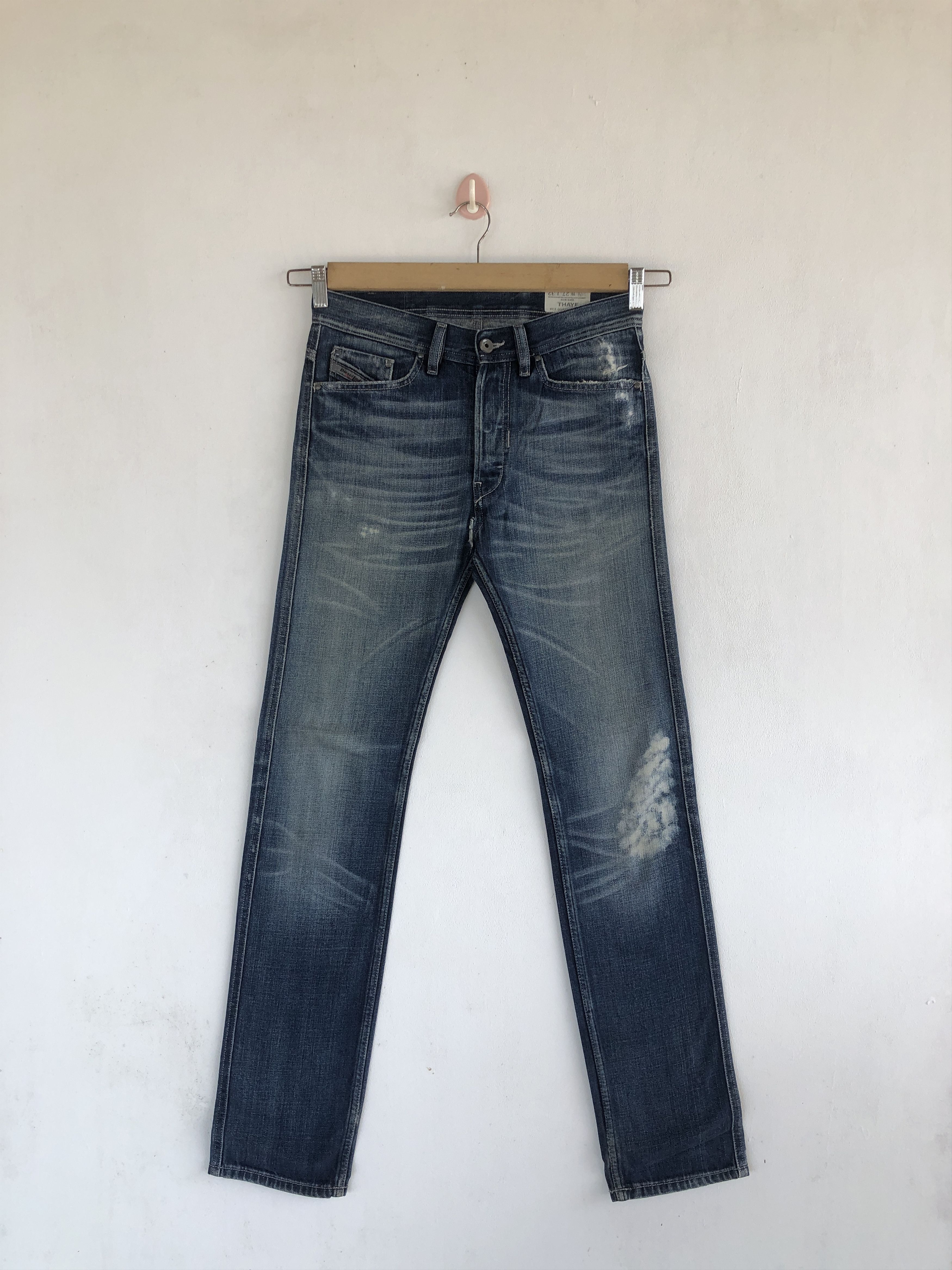 Diesel Vintage Diesel Distressed Faded Jeans Light Wash Denim Size 28" / US 6 / IT 42 - 1 Thumbnail