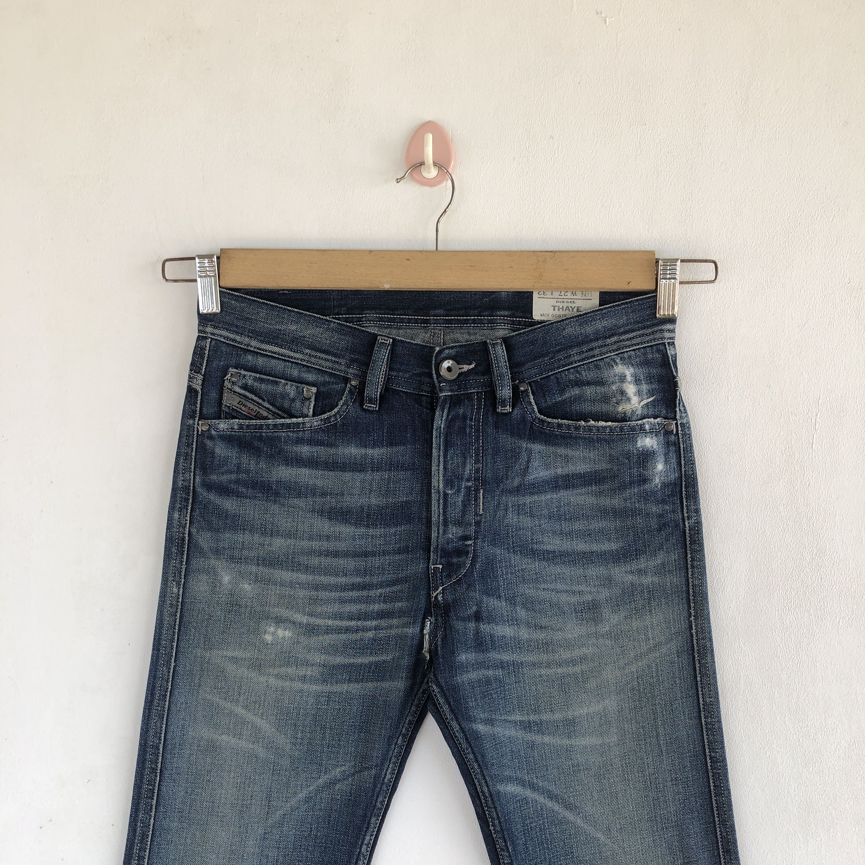 Diesel Vintage Diesel Distressed Faded Jeans Light Wash Denim Size 28" / US 6 / IT 42 - 3 Thumbnail