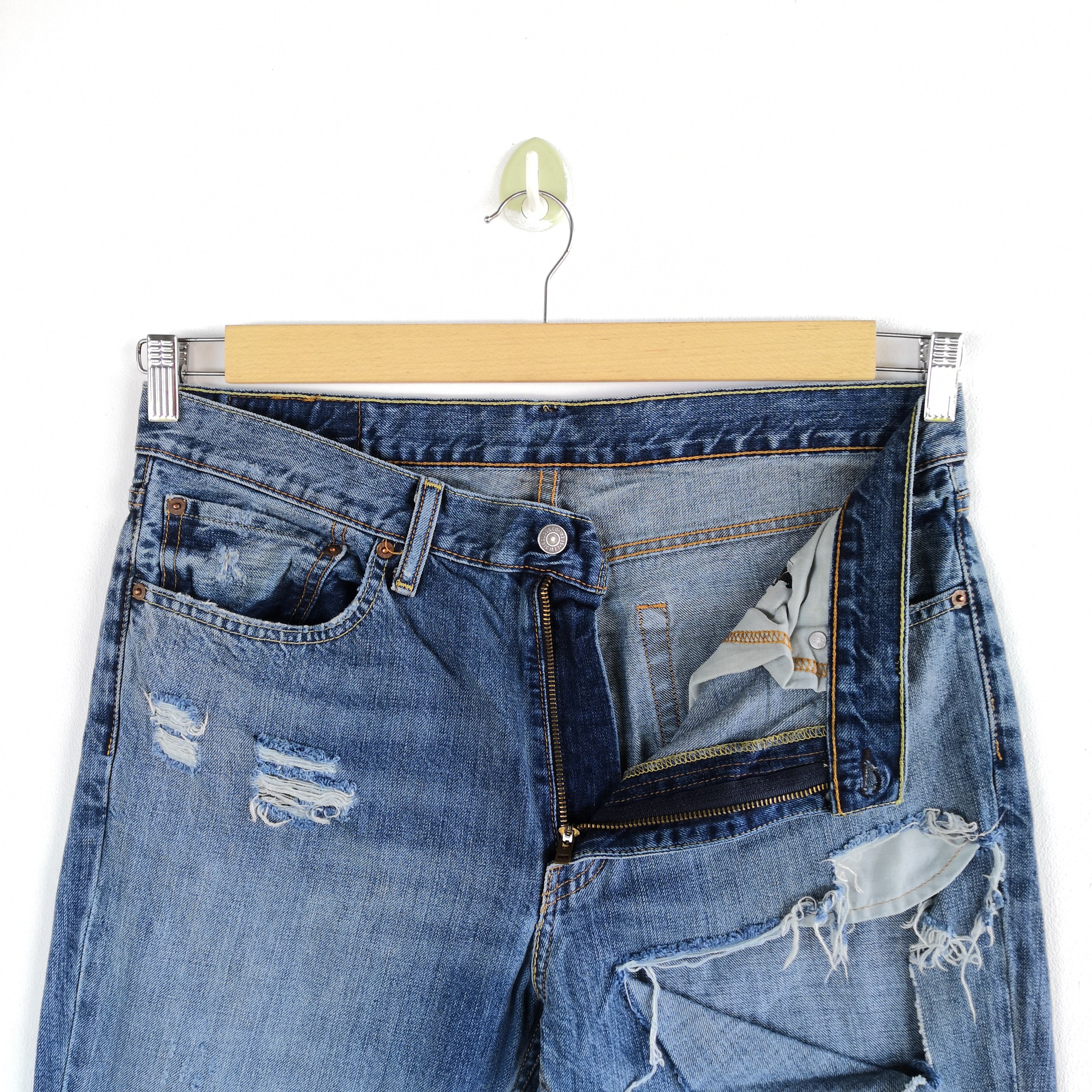 Levi's Vintage Levis Ripped Jeans Distressed Levi's 511 Denim Size US 34 / EU 50 - 8 Thumbnail