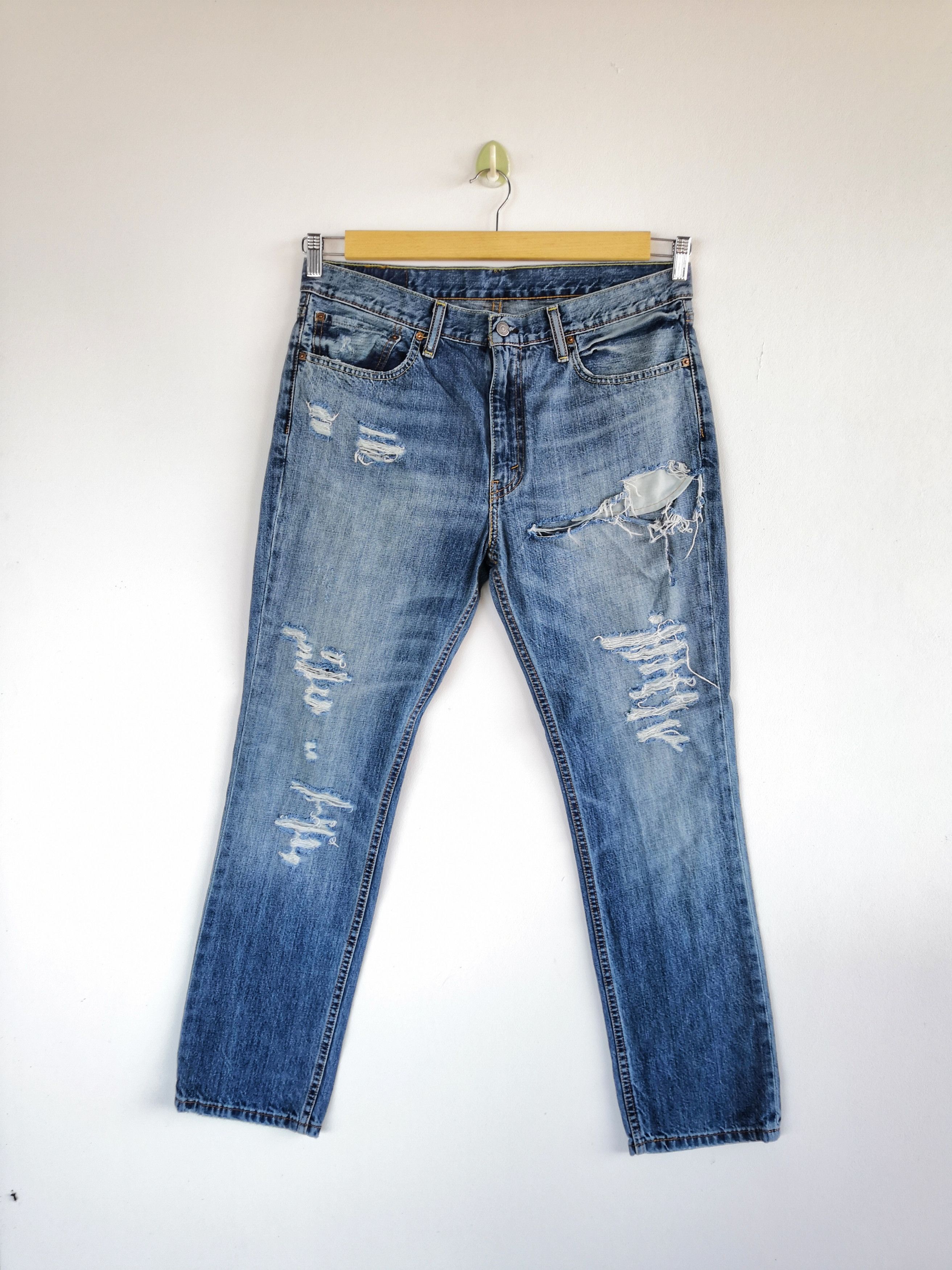 Levi's Vintage Levis Ripped Jeans Distressed Levi's 511 Denim Size US 34 / EU 50 - 1 Thumbnail