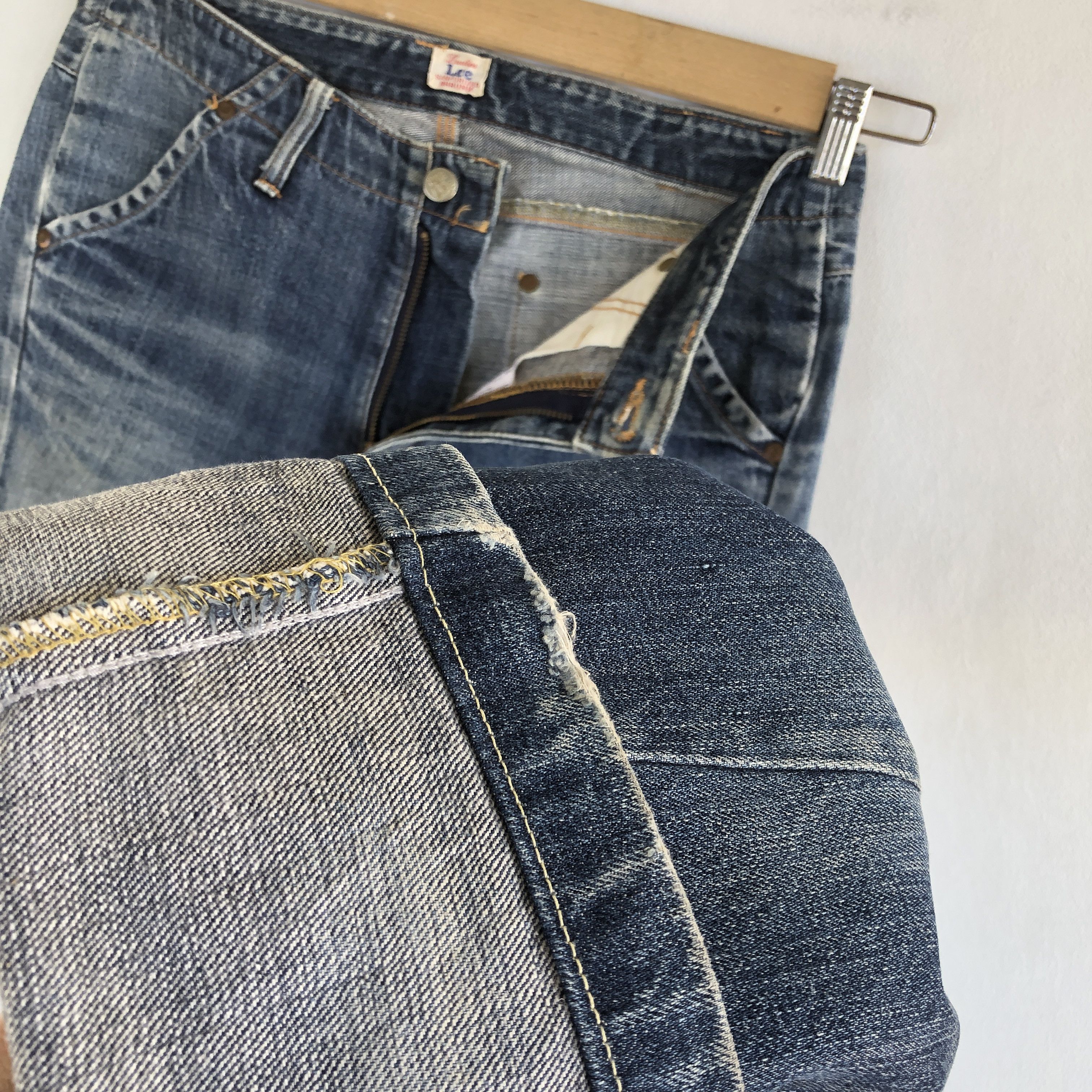 Lee Vintage Lee Jeans Lee Sanforized Denim Earth Tone Pants Size US 30 / EU 46 - 11 Thumbnail
