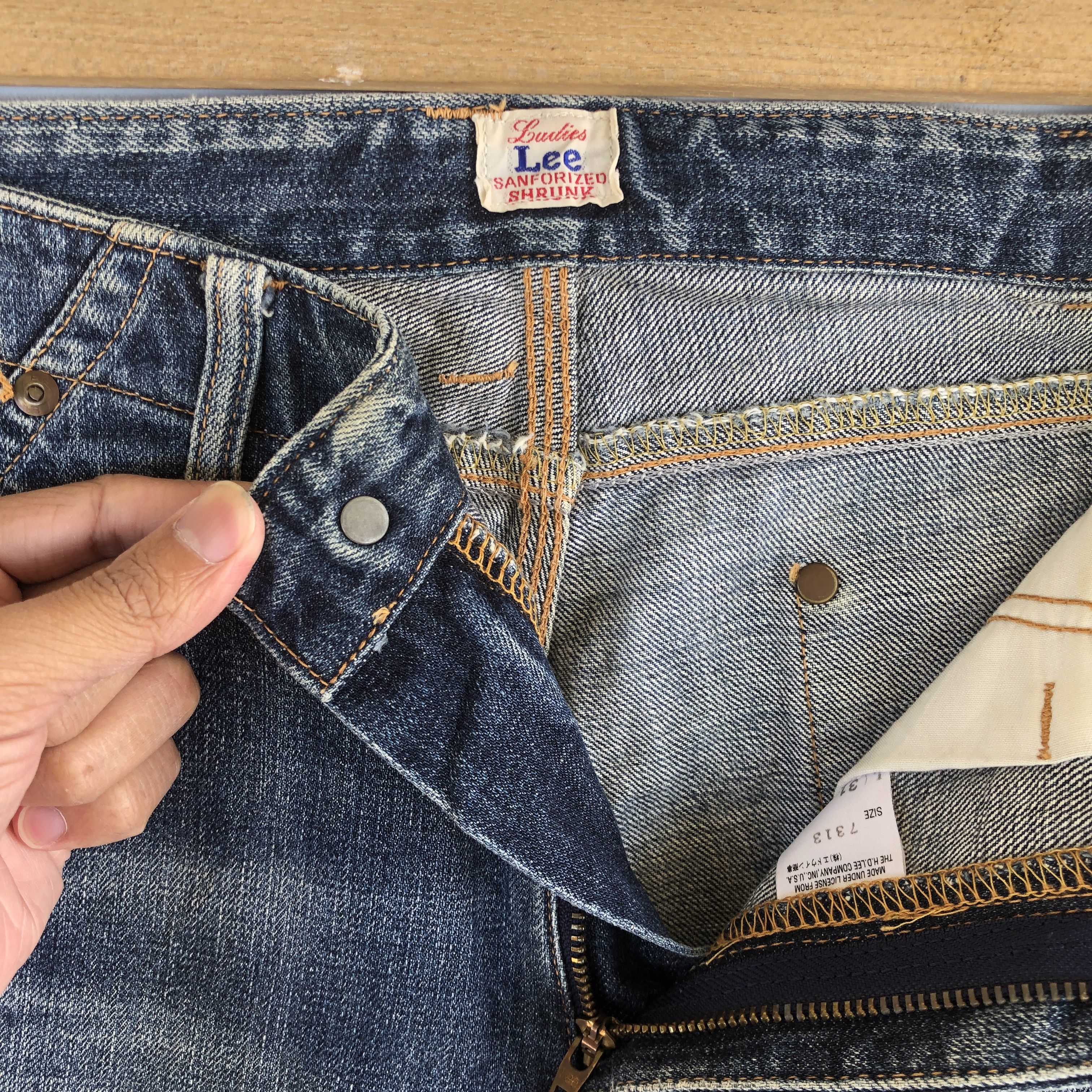 Lee Vintage Lee Jeans Lee Sanforized Denim Earth Tone Pants Size US 30 / EU 46 - 10 Thumbnail