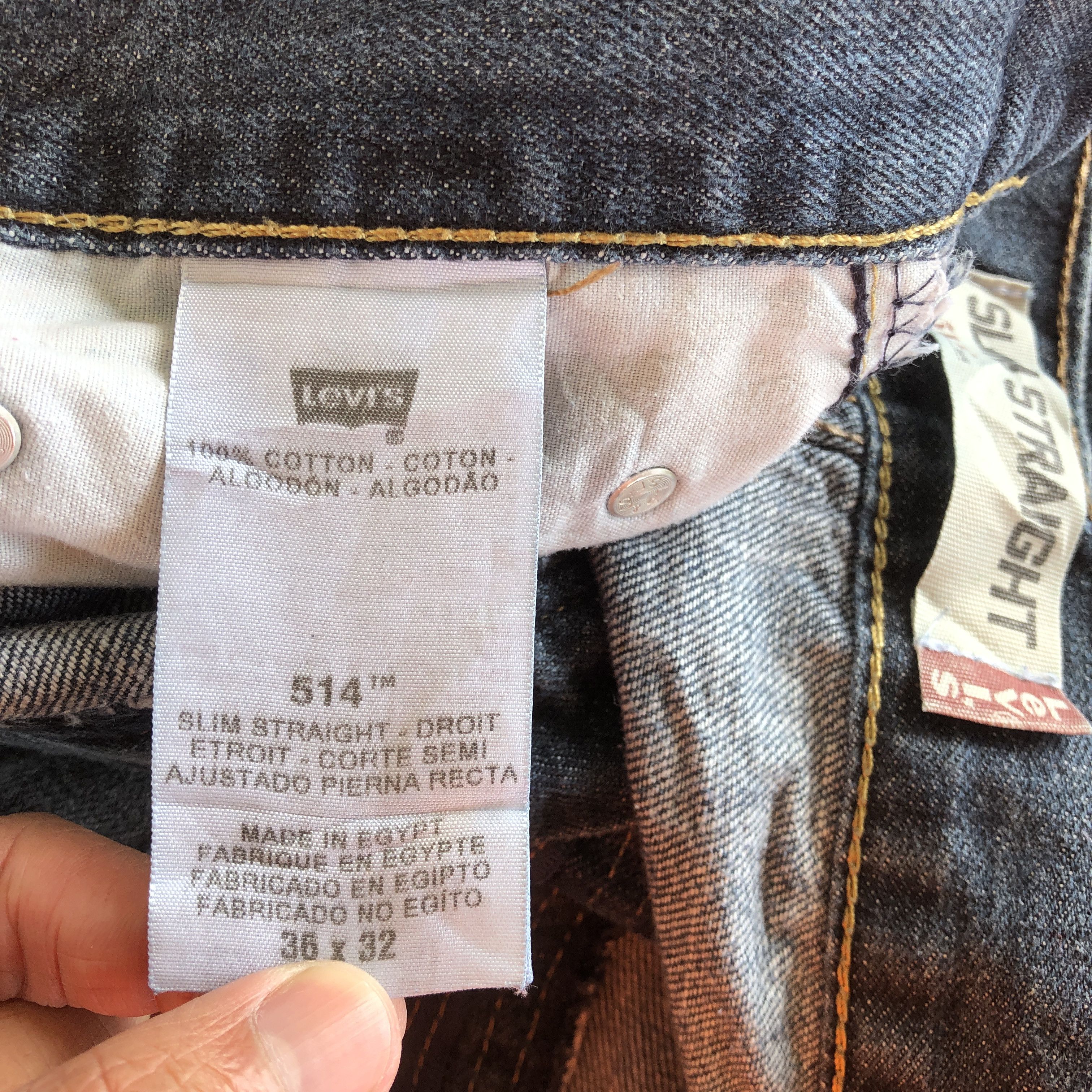Levi's Vintage Levis Jeans Slim Straight Levi's 514 Denim Pants Size US 34 / EU 50 - 11 Thumbnail