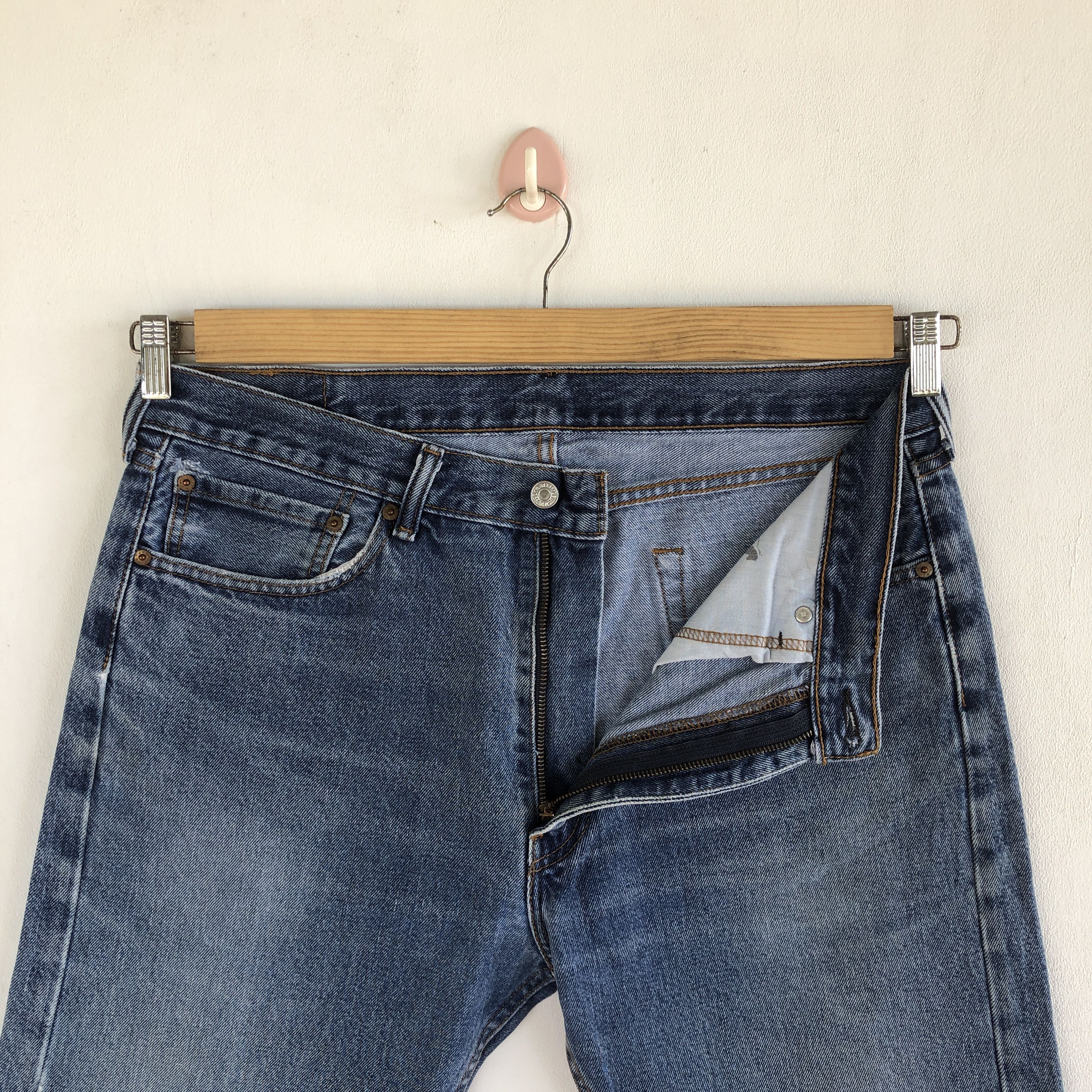 Levi's Vintage Levis 505 Stone Wash Jeans Levi's Sun Faded Denim Size US 34 / EU 50 - 8 Thumbnail