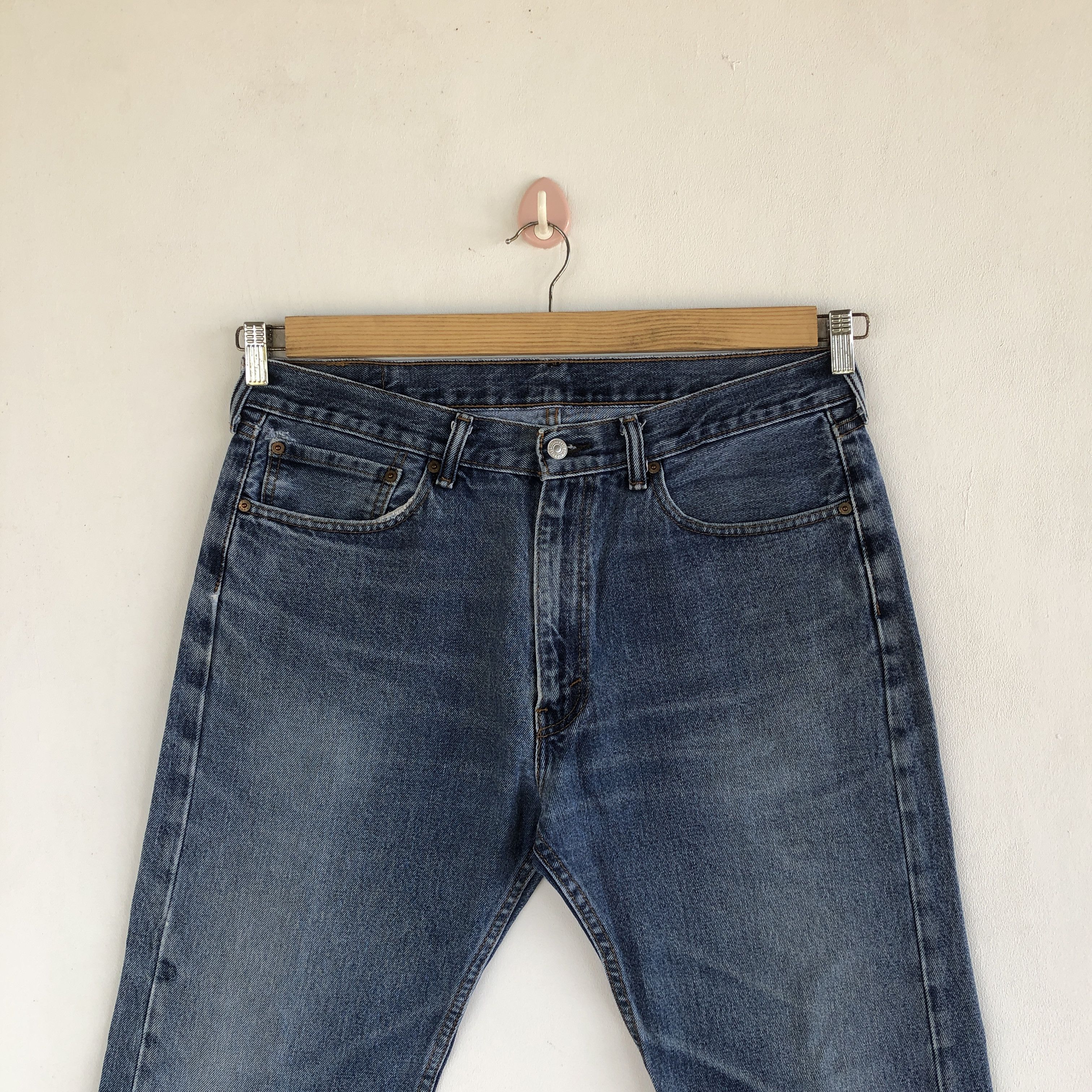 Levi's Vintage Levis 505 Stone Wash Jeans Levi's Sun Faded Denim Size US 34 / EU 50 - 3 Thumbnail