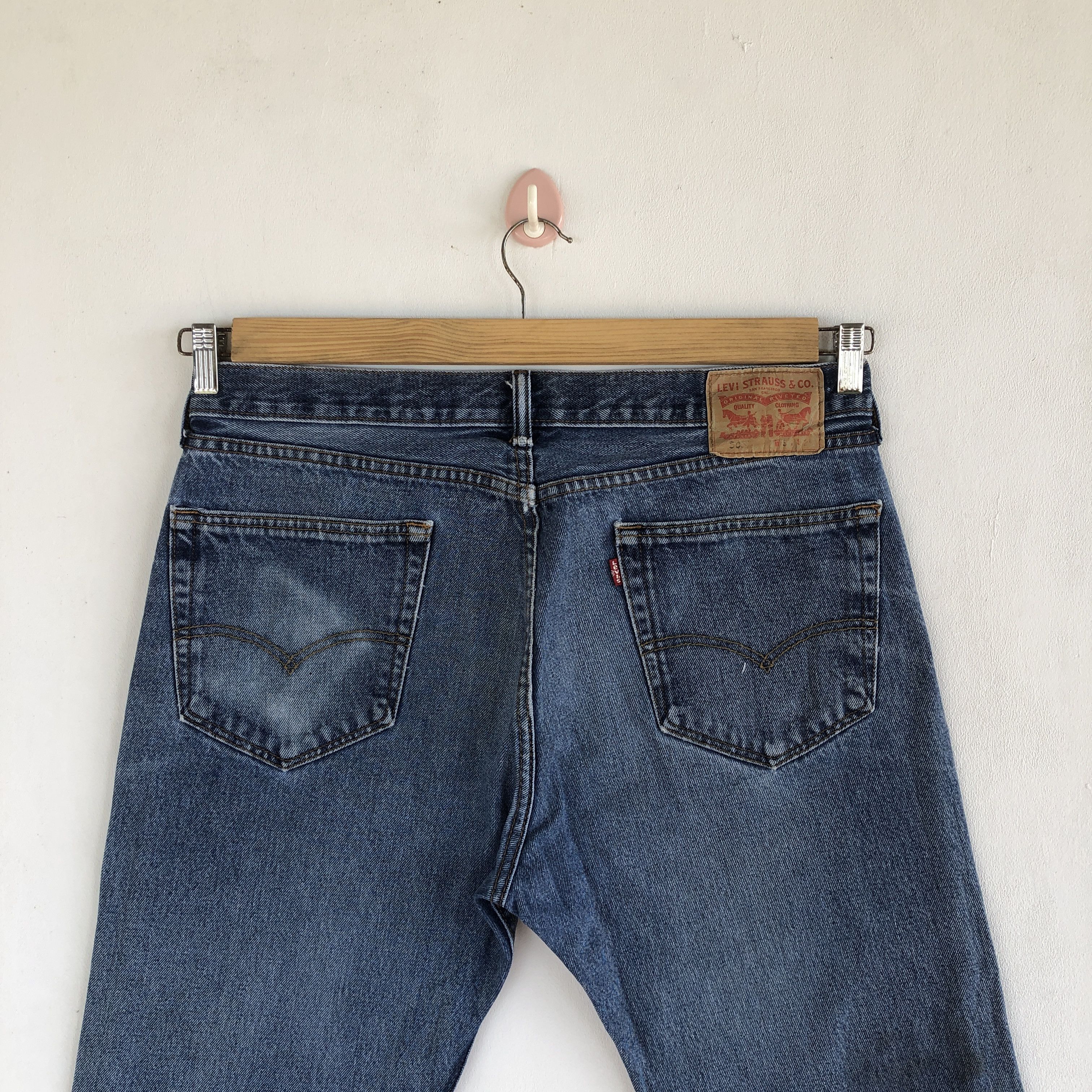 Levi's Vintage Levis 505 Stone Wash Jeans Levi's Sun Faded Denim Size US 34 / EU 50 - 4 Thumbnail
