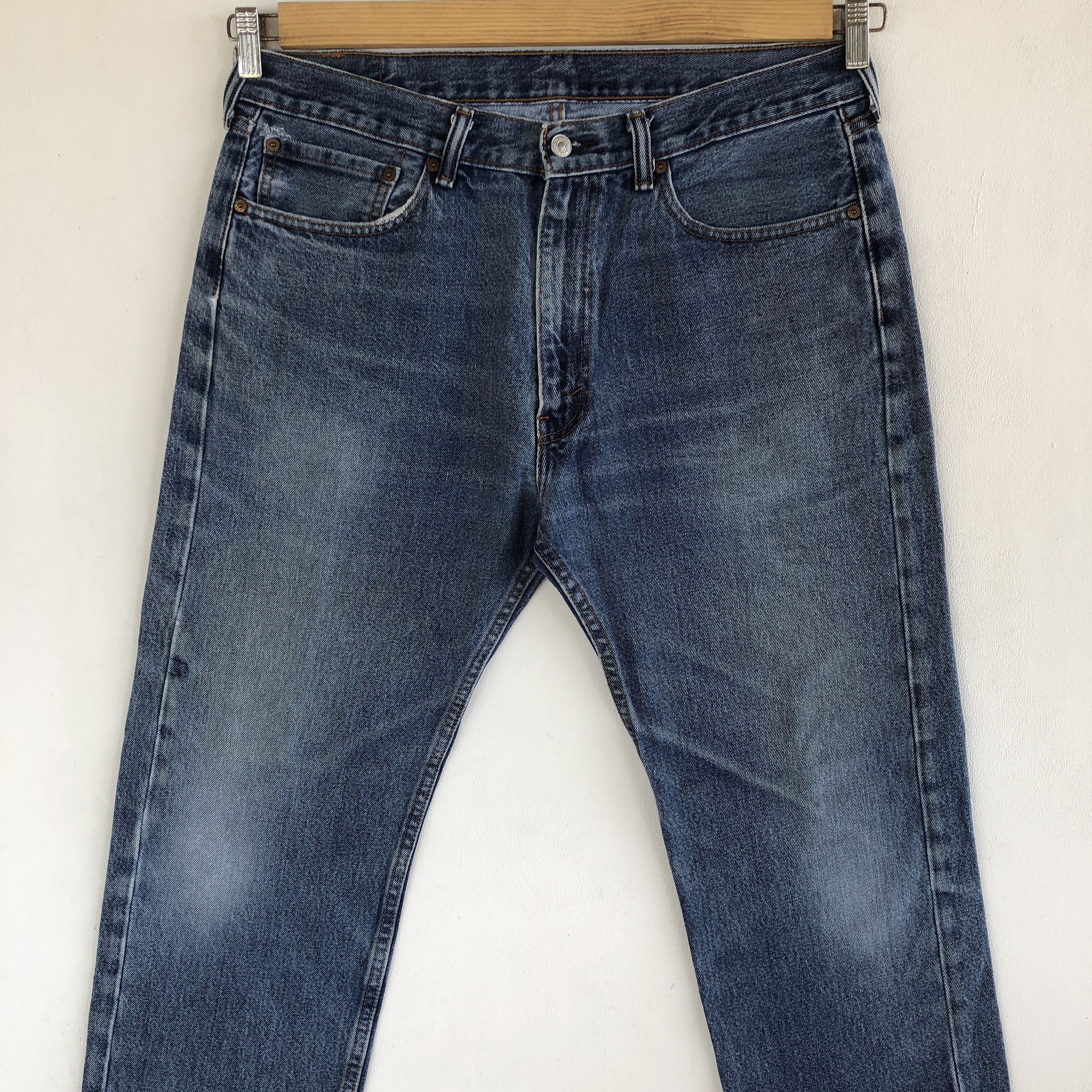 Levi's Vintage Levis 505 Stone Wash Jeans Levi's Sun Faded Denim Size US 34 / EU 50 - 5 Thumbnail