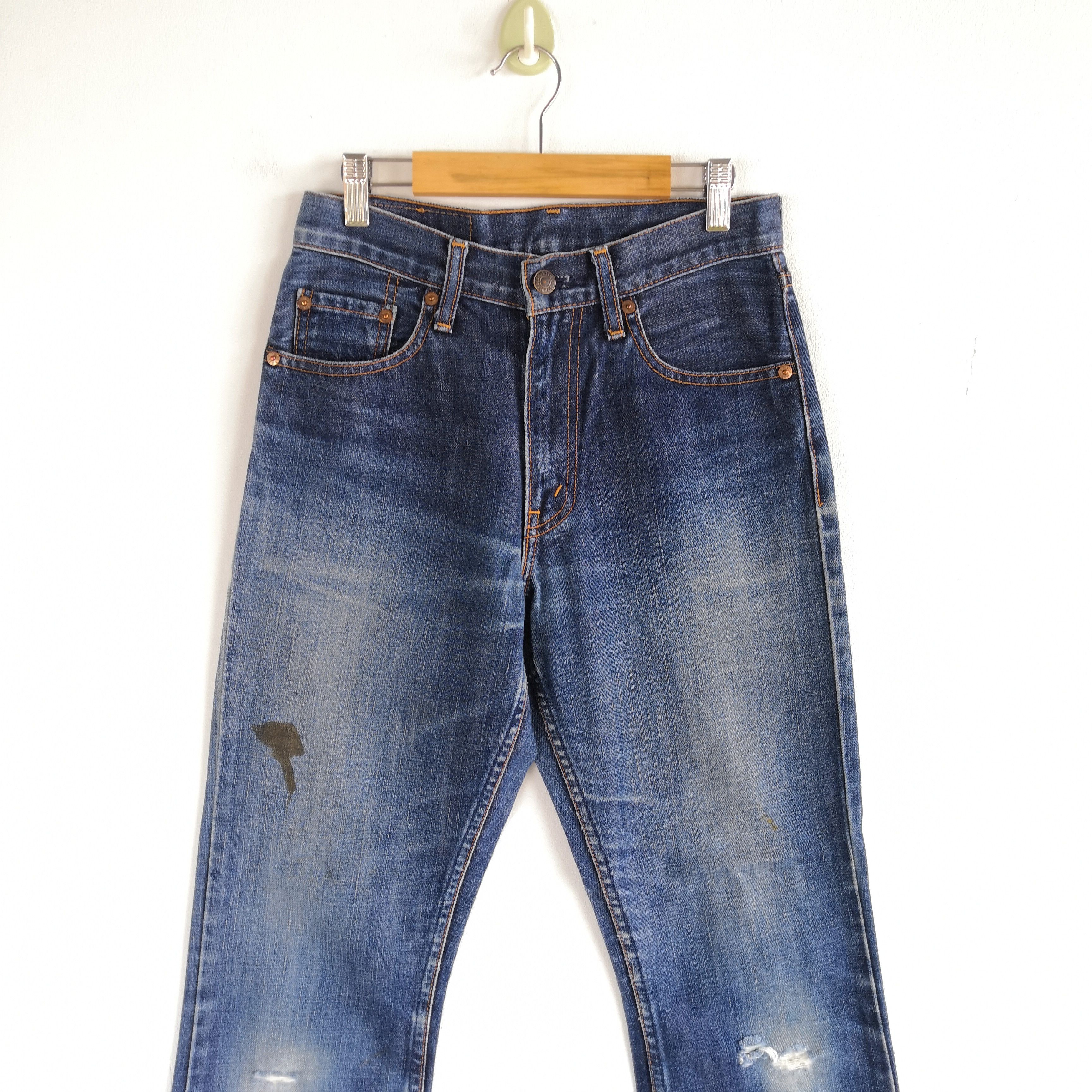Levi's Vintage Levis Distressed Bootcut Jeans Levi's Flared Denim Size 24" / US 00 / IT 34 - 3 Thumbnail