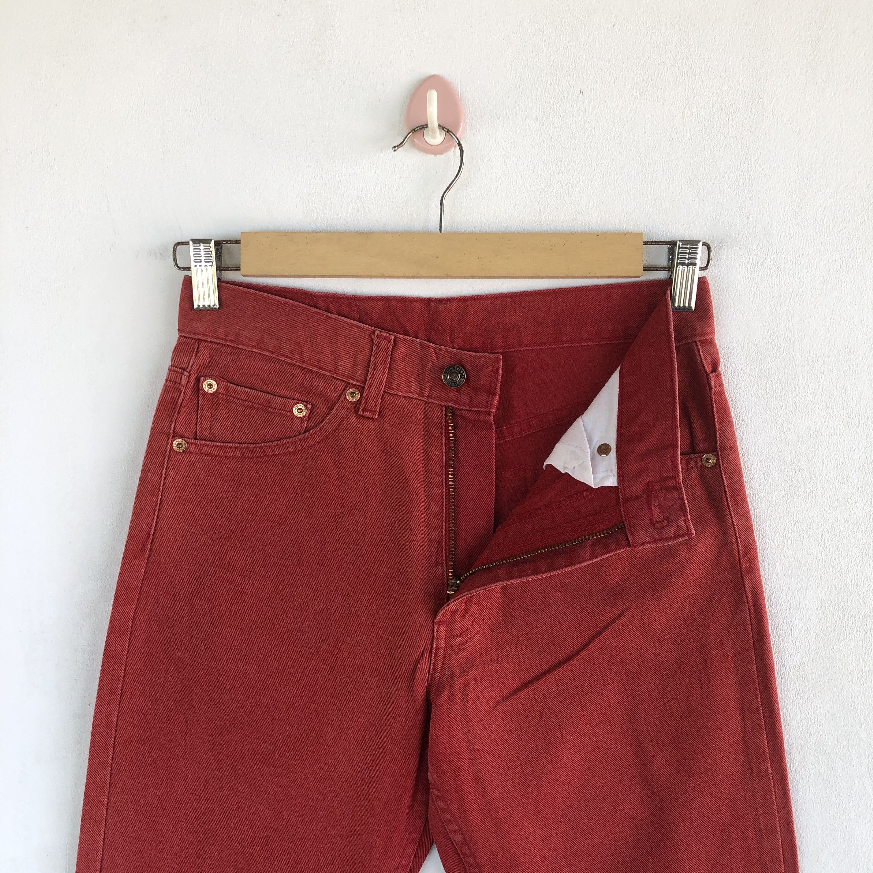 Levi's Vintage Levis 517 Flare Jeans Levi's 517 Faded Red Denim Size 28" / US 6 / IT 42 - 8 Thumbnail