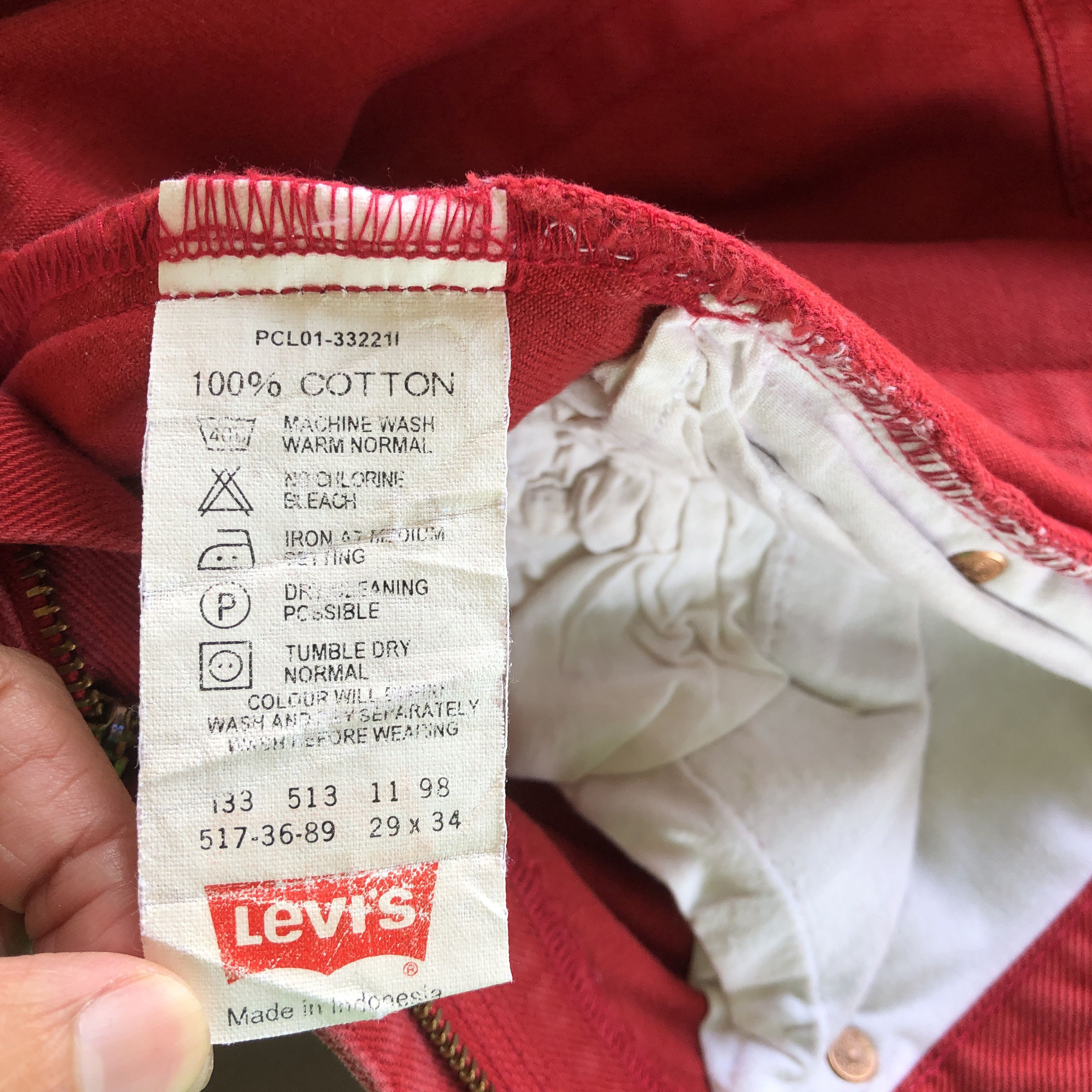Levi's Vintage Levis 517 Flare Jeans Levi's 517 Faded Red Denim Size 28" / US 6 / IT 42 - 11 Thumbnail