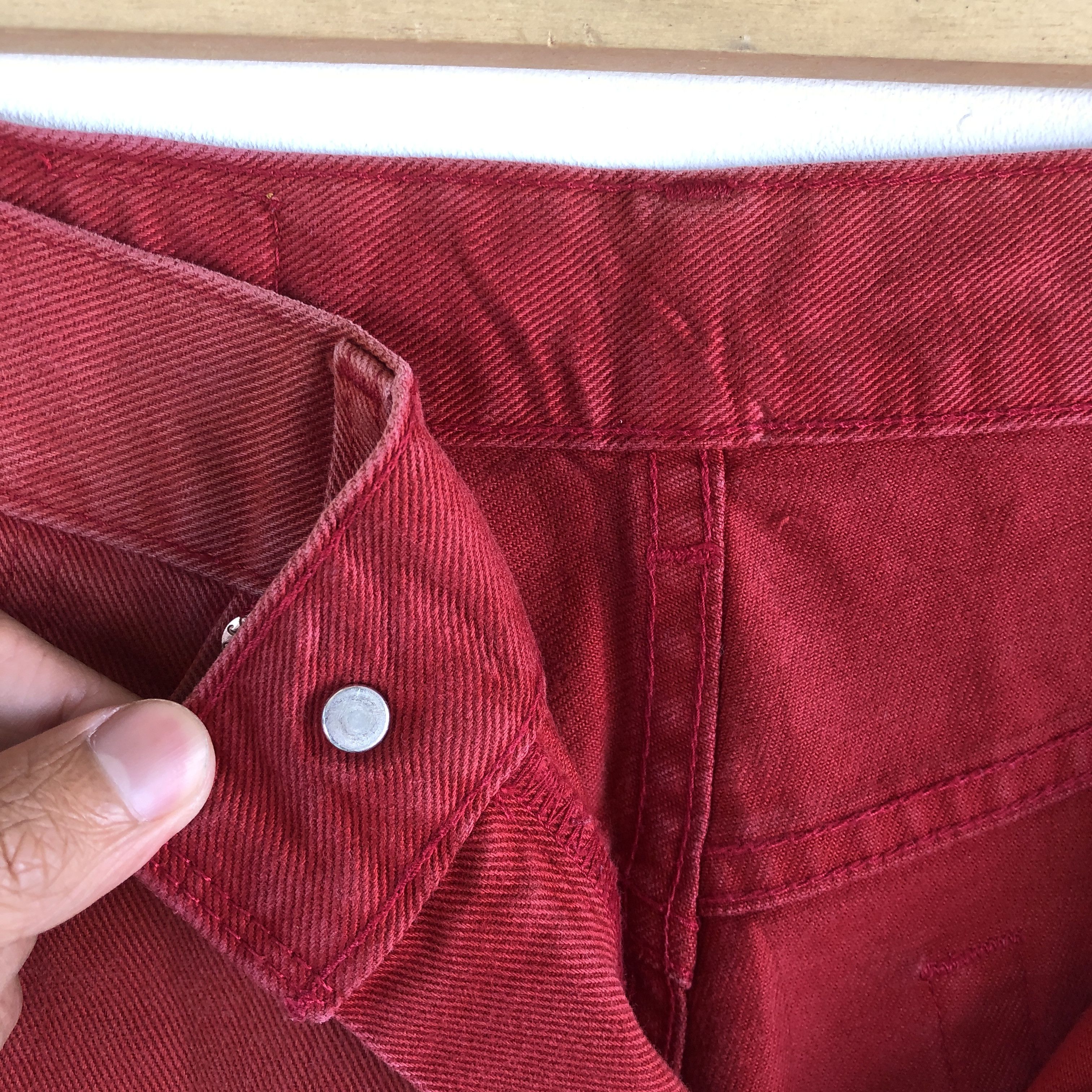 Levi's Vintage Levis 517 Flare Jeans Levi's 517 Faded Red Denim Size 28" / US 6 / IT 42 - 9 Thumbnail