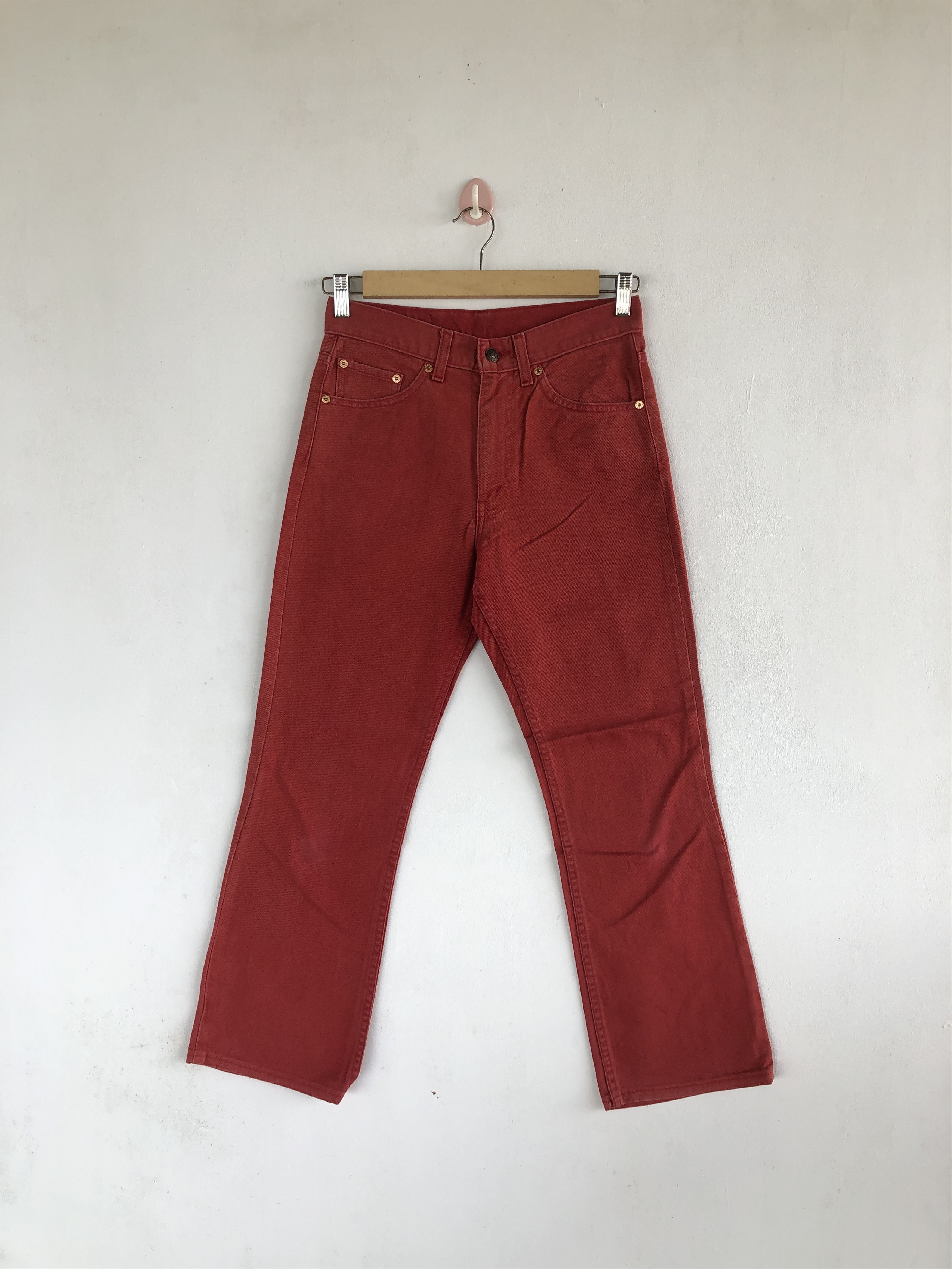Levi's Vintage Levis 517 Flare Jeans Levi's 517 Faded Red Denim Size 28" / US 6 / IT 42 - 1 Thumbnail