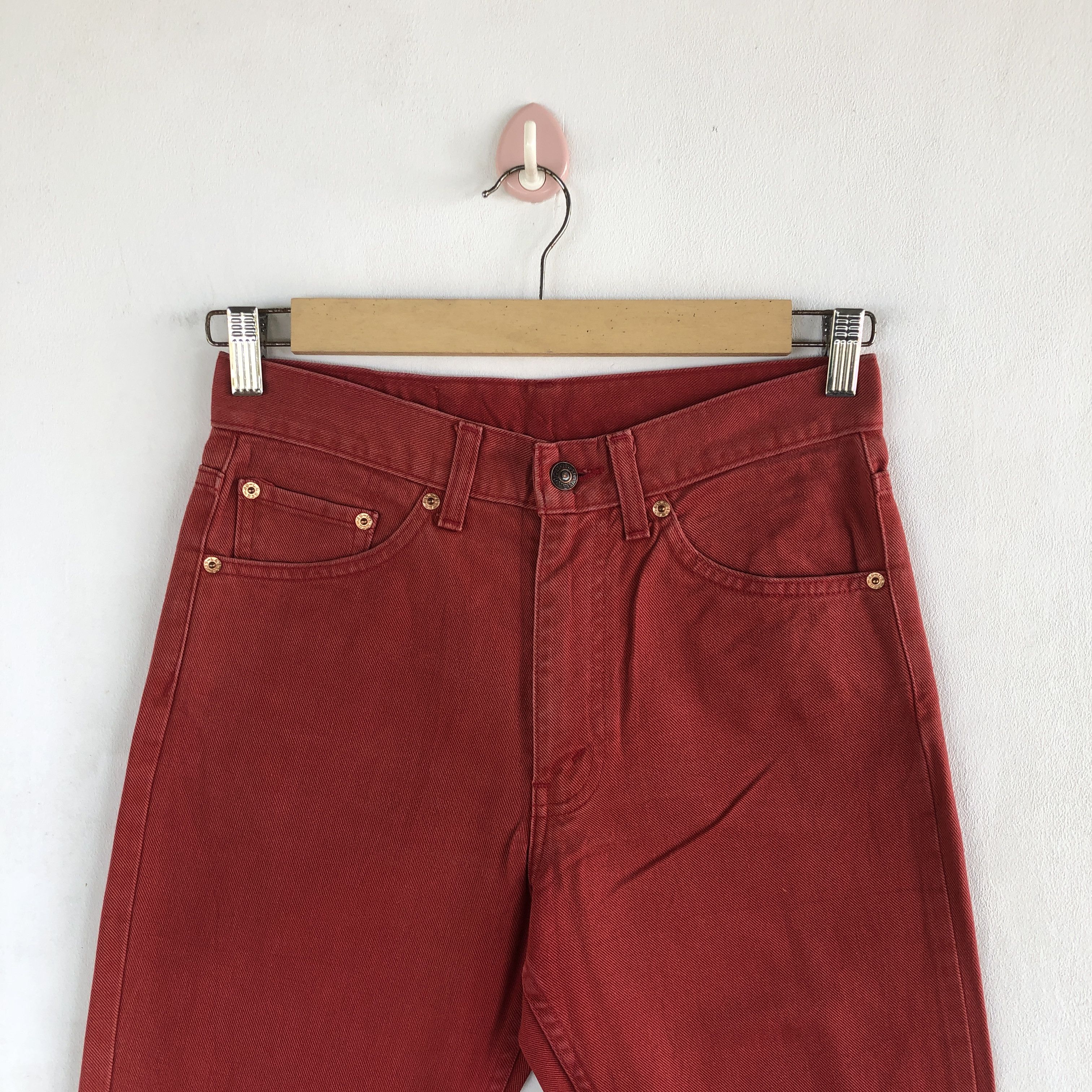 Levi's Vintage Levis 517 Flare Jeans Levi's 517 Faded Red Denim Size 28" / US 6 / IT 42 - 3 Thumbnail