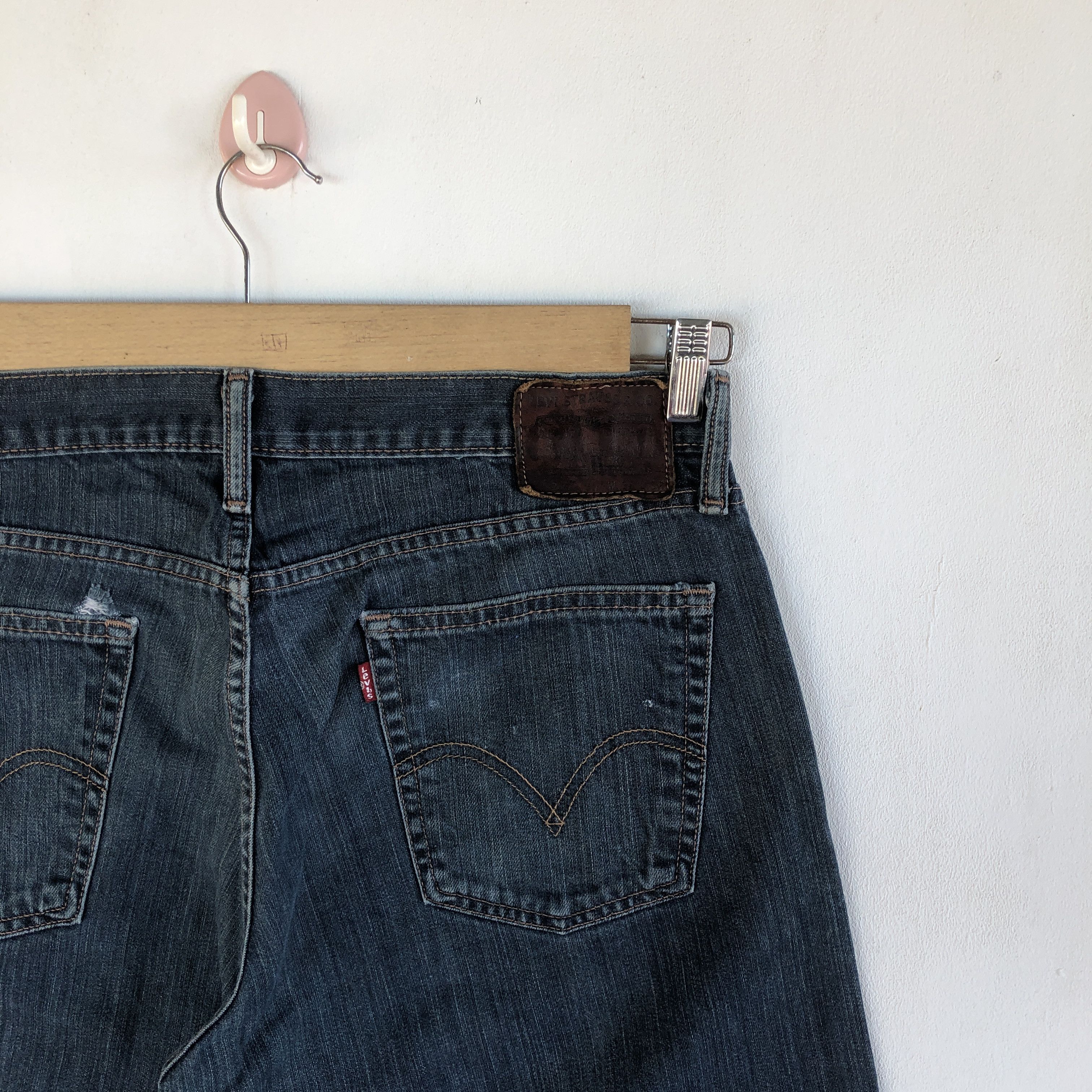 Levi's Vintage Y2K Levis Baggy Jeans Levi's 514 Light Wash Denim Size US 34 / EU 50 - 7 Thumbnail