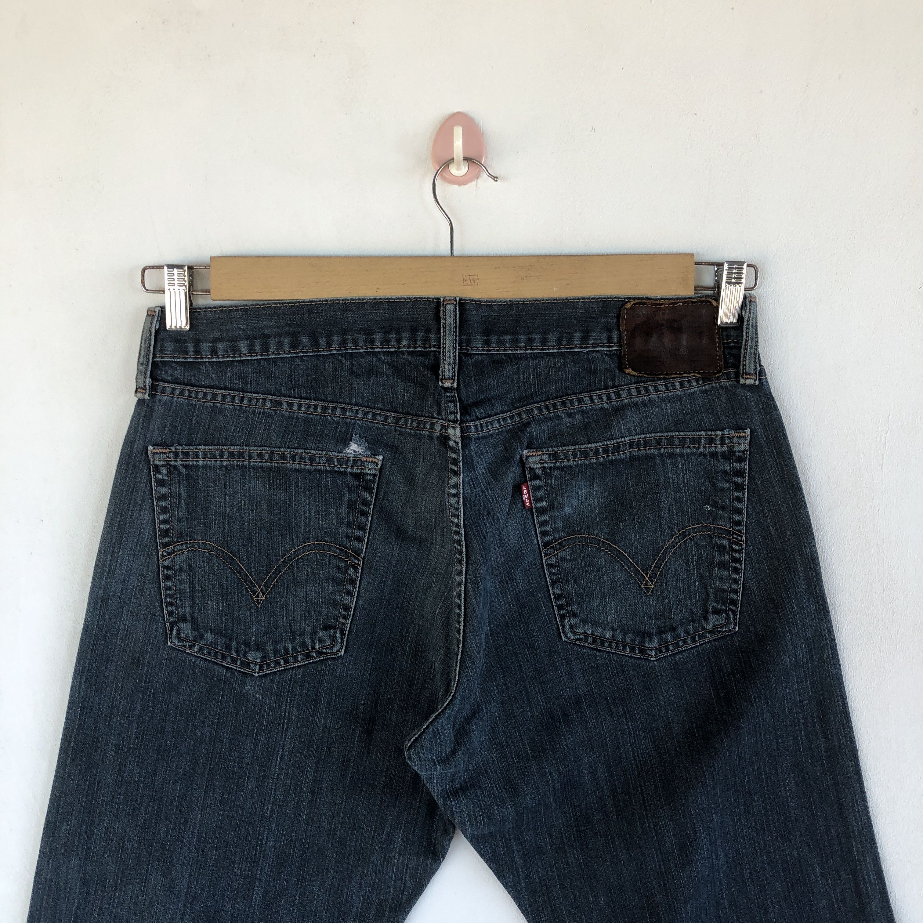 Levi's Vintage Y2K Levis Baggy Jeans Levi's 514 Light Wash Denim Size US 34 / EU 50 - 4 Thumbnail