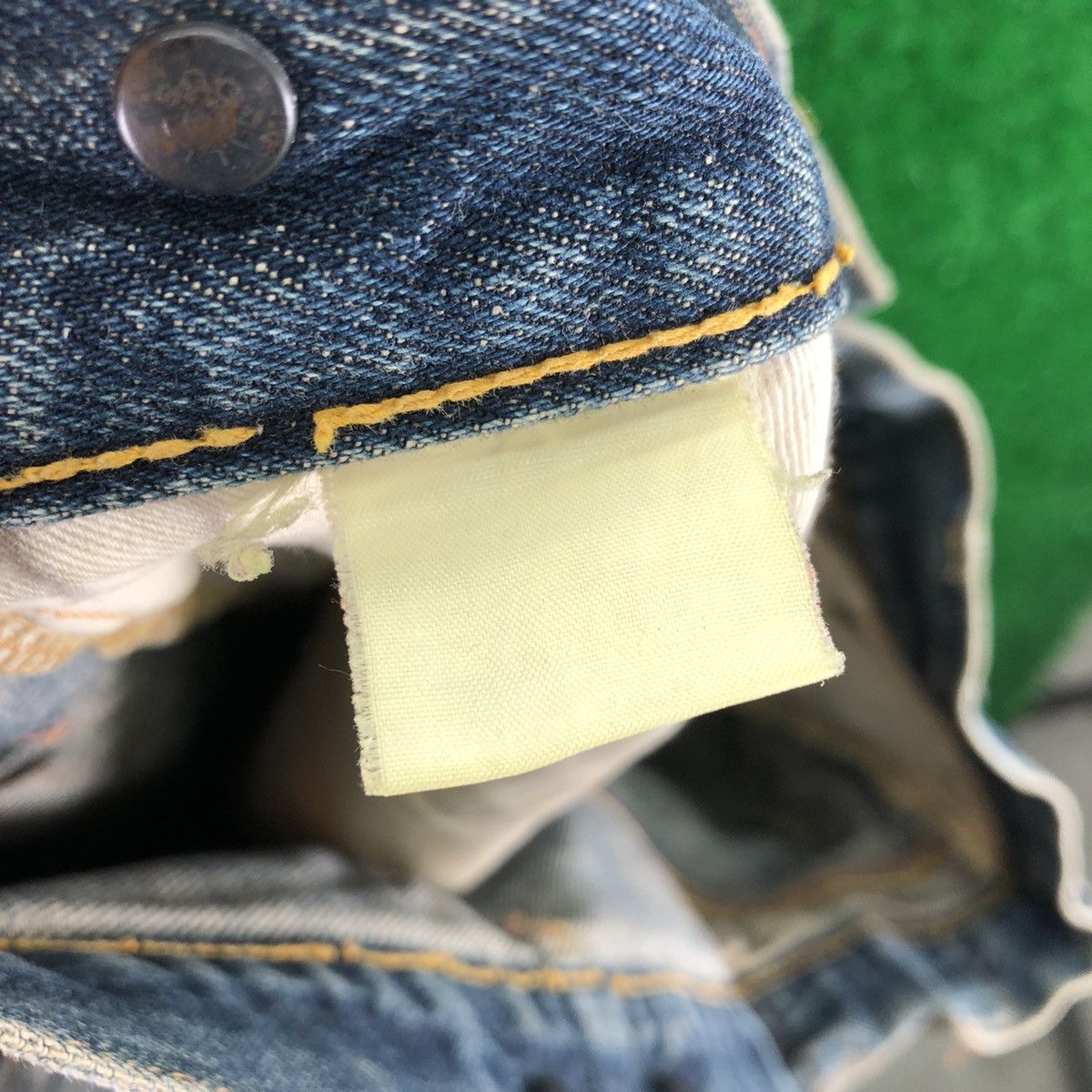 Evisu Vintage Evis Denim Pants Selvedge Suspender Button Size US 34 / EU 50 - 17 Thumbnail
