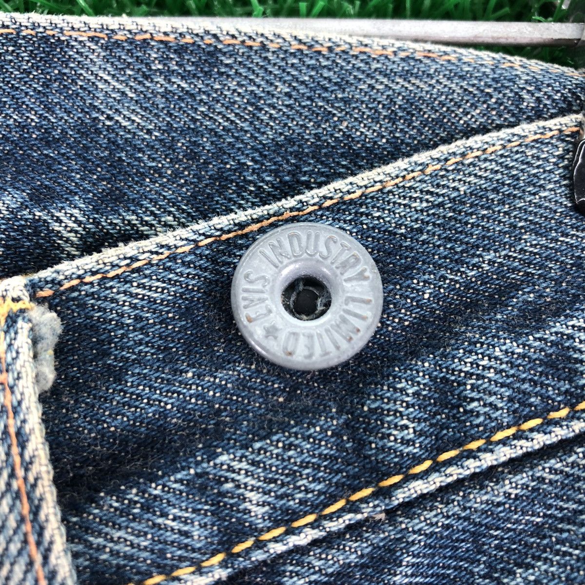 Evisu Vintage Evis Denim Pants Selvedge Suspender Button Size US 34 / EU 50 - 10 Thumbnail