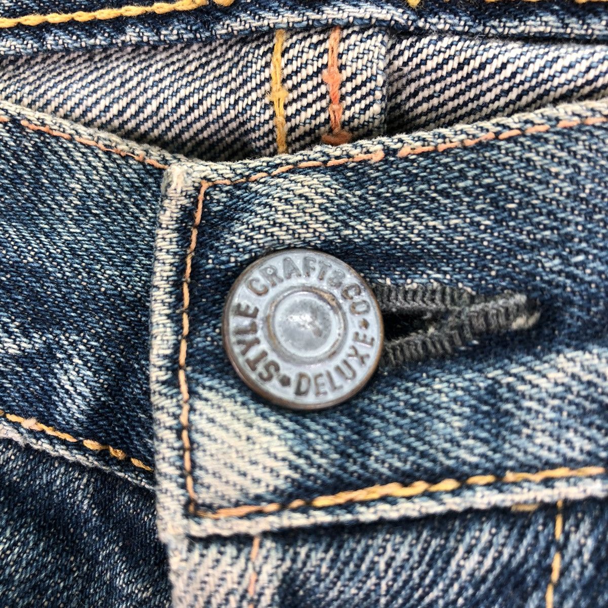 Evisu Vintage Evis Denim Pants Selvedge Suspender Button Size US 34 / EU 50 - 9 Thumbnail