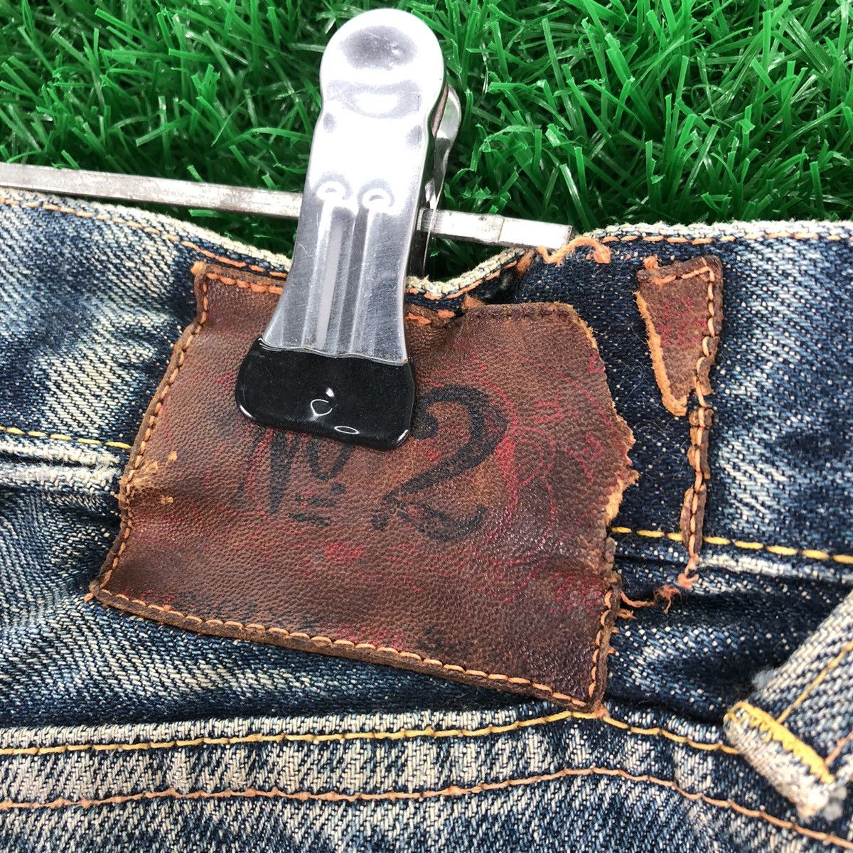 Evisu Vintage Evis Denim Pants Selvedge Suspender Button Size US 34 / EU 50 - 16 Thumbnail
