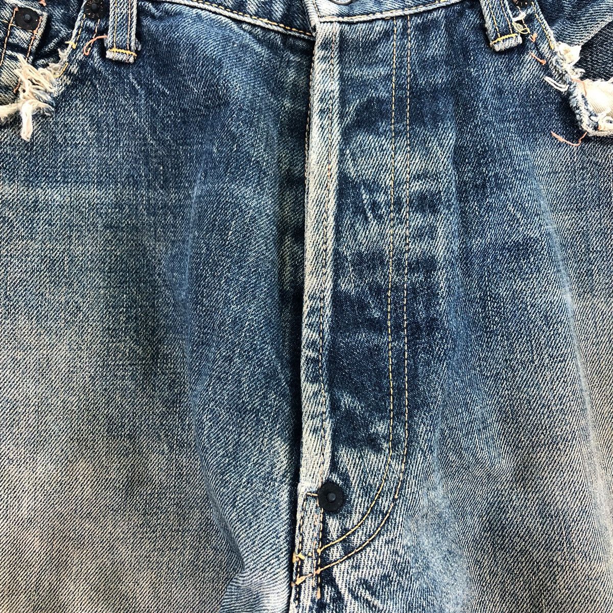 Evisu Vintage Evis Denim Pants Selvedge Suspender Button Size US 34 / EU 50 - 7 Thumbnail