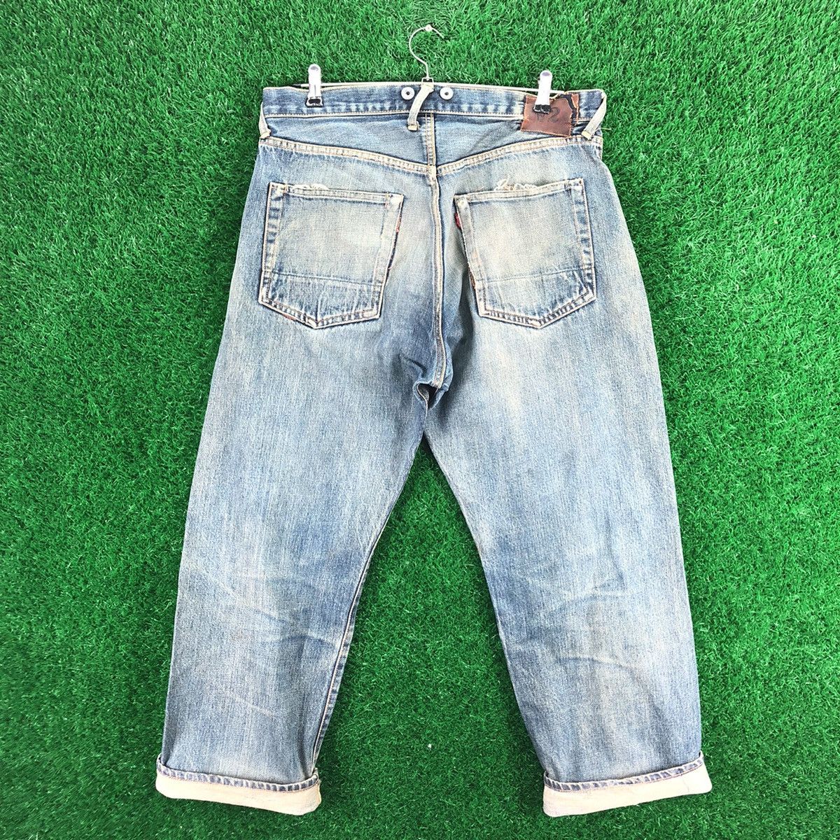 Evisu Vintage Evis Denim Pants Selvedge Suspender Button Size US 34 / EU 50 - 3 Thumbnail