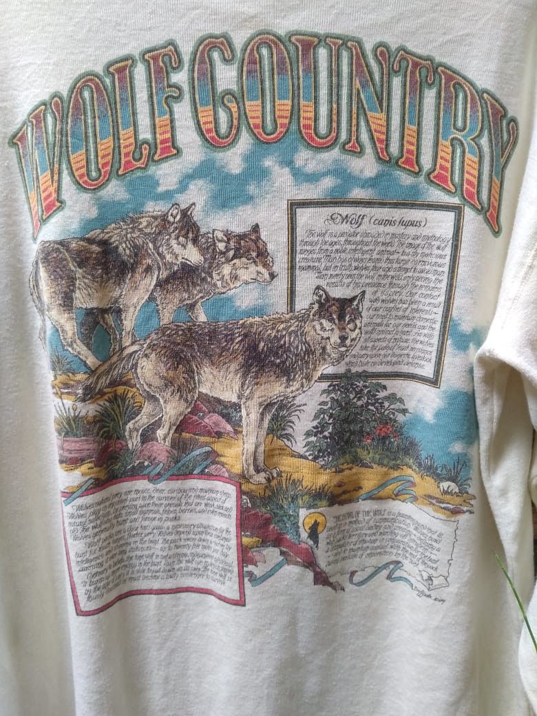 Vintage Vintage Wolf Country Tees Long Sleeve Tshir Size US XXL / EU 58 / 5 - 3 Thumbnail