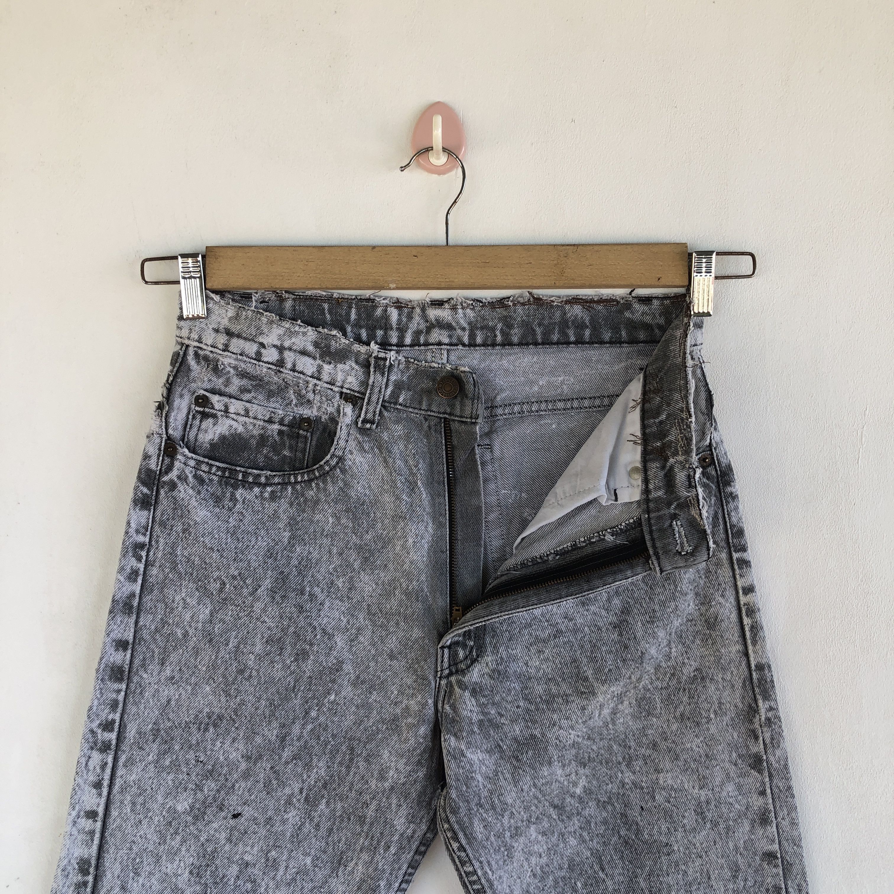 Levi's Vintage 90s Levis 505 Acid Wash Jeans Levis Faded Denim Size 28" / US 6 / IT 42 - 8 Thumbnail