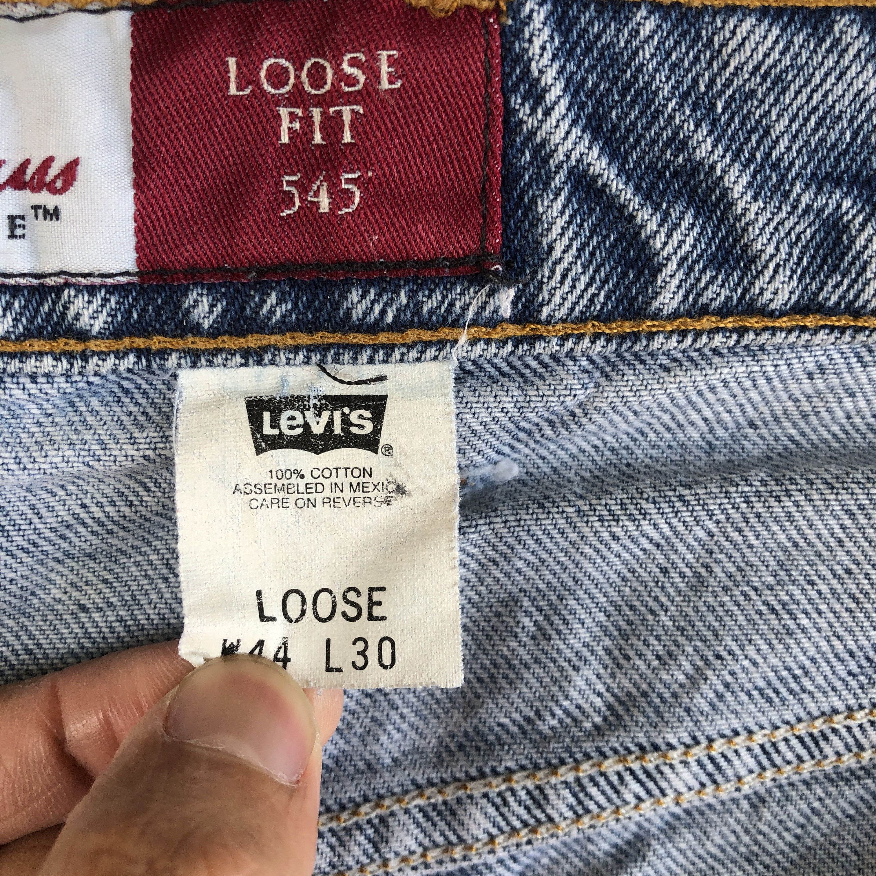 Levi's Vintage Levis Distressed Jeans Orange Tab Levi's 545 Denim Size US 40 / EU 56 - 12 Thumbnail