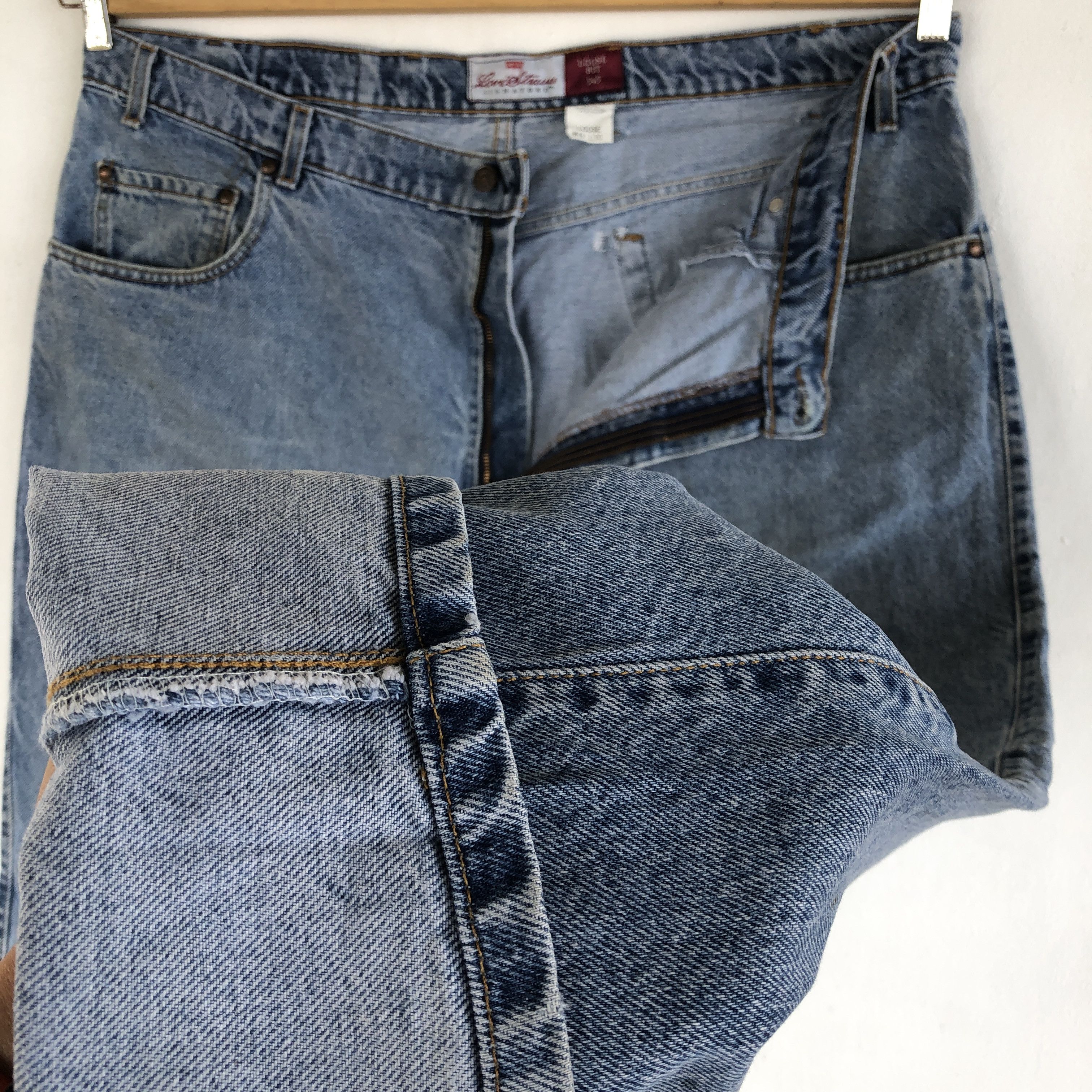 Levi's Vintage Levis Distressed Jeans Orange Tab Levi's 545 Denim Size US 40 / EU 56 - 11 Thumbnail