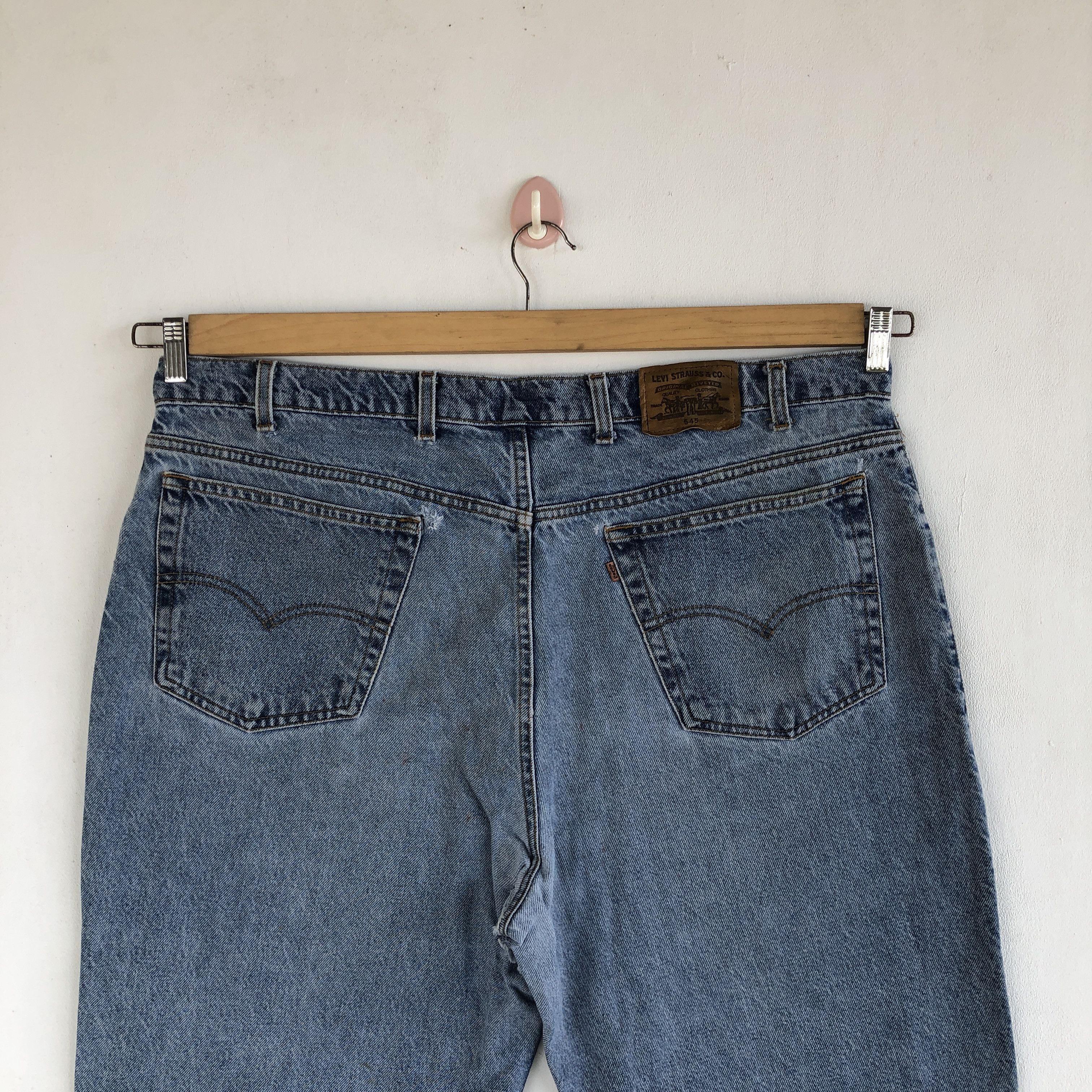 Levi's Vintage Levis Distressed Jeans Orange Tab Levi's 545 Denim Size US 40 / EU 56 - 4 Thumbnail